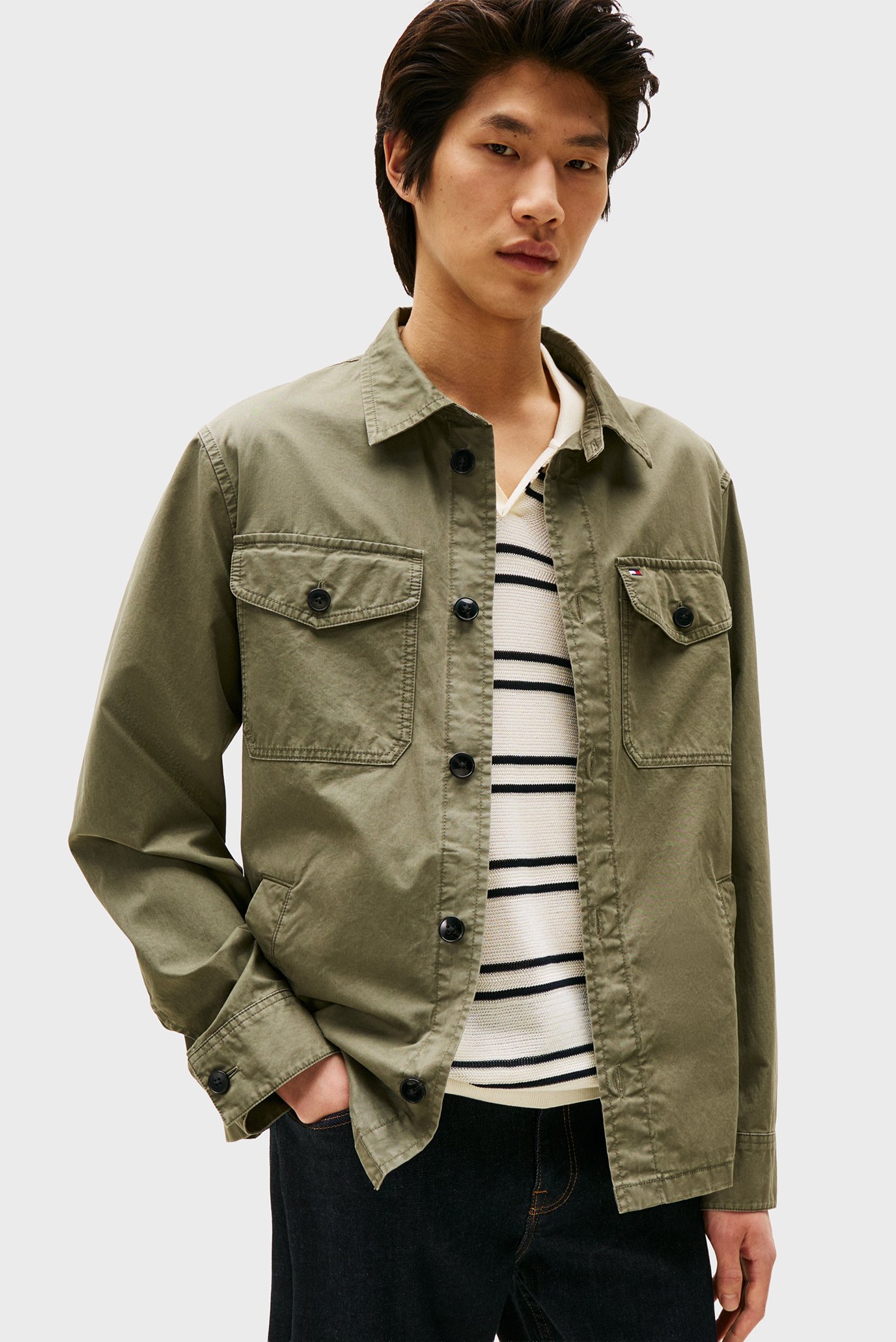Куртка демисезонная/COTTON TWILL SHIRT JACKET 1