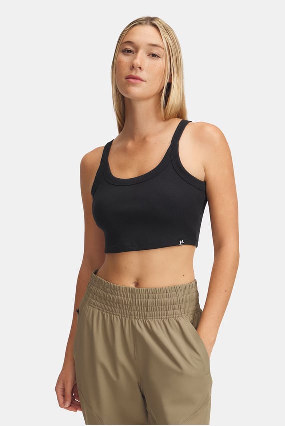 Топ UA Rival Rib Baby Tank-BLK