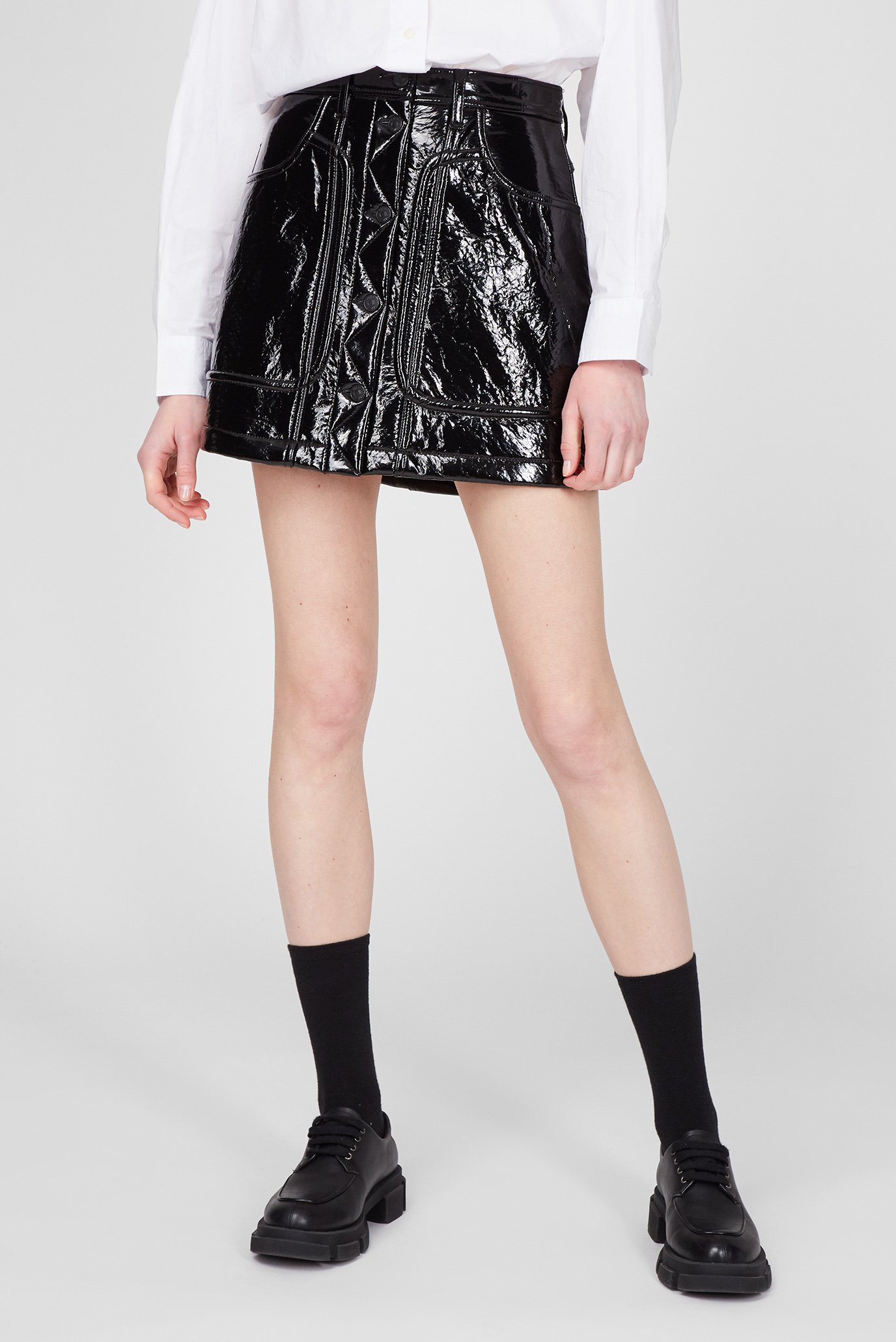 Женская черная юбка O-AMBRA 6