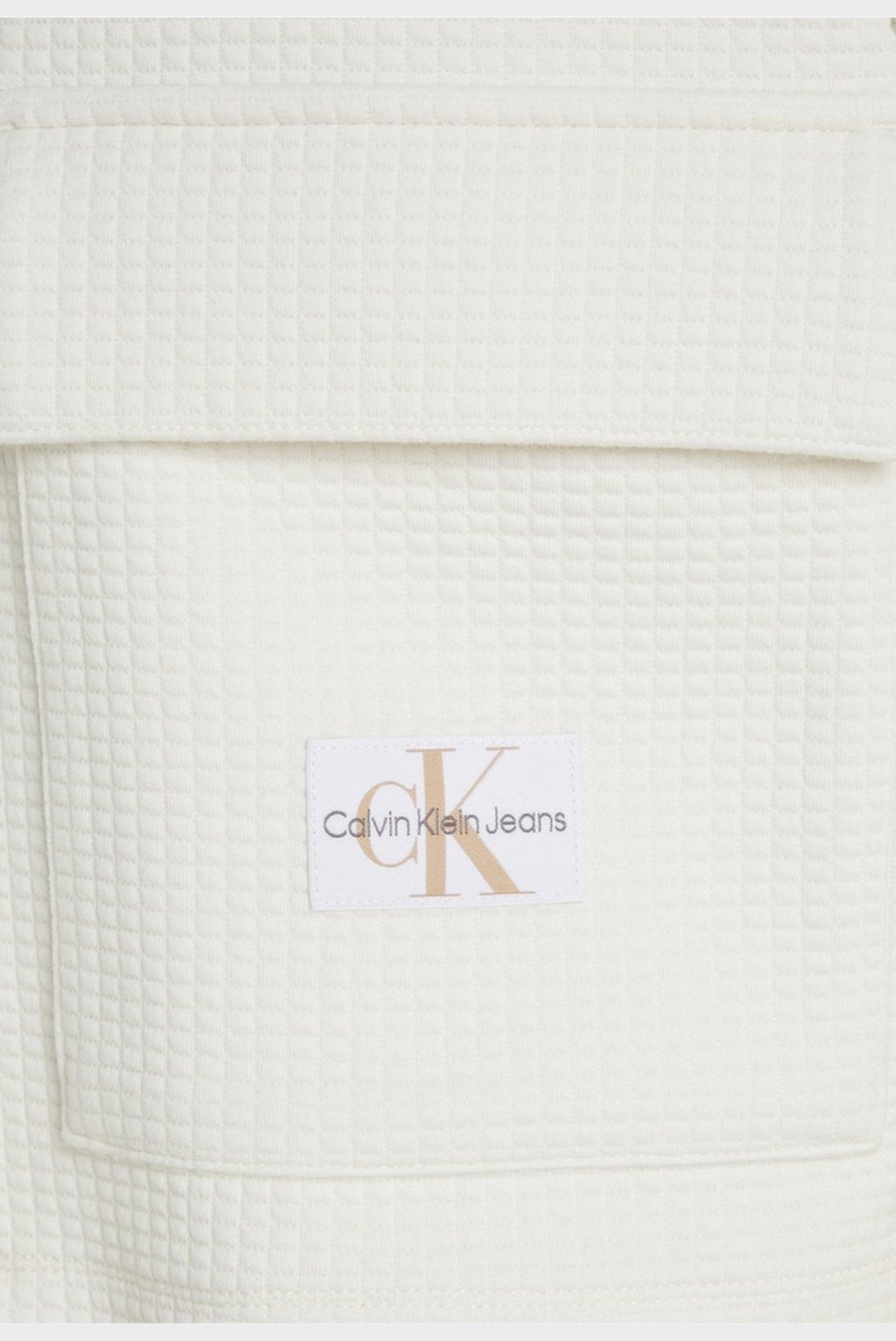 Женская белая рубашка WAFFLE KNIT TRUCKER JACKET 3