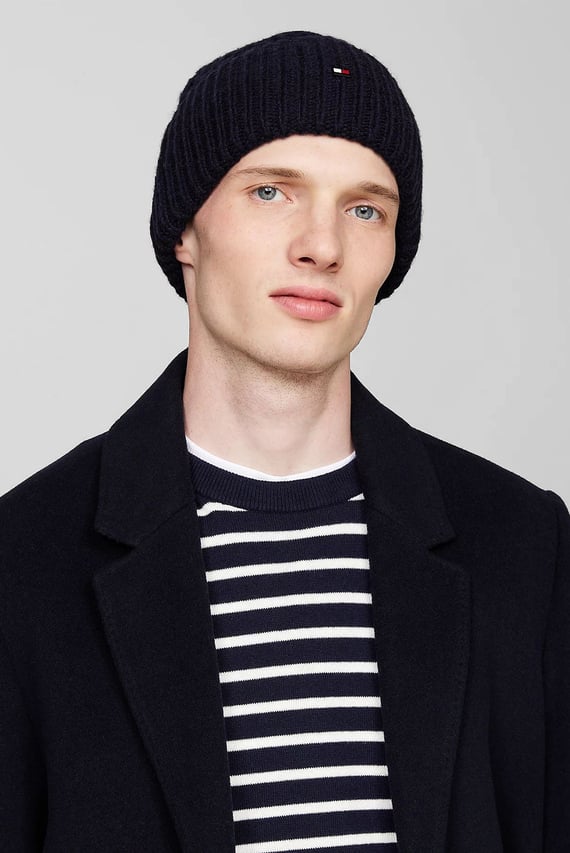 Шапка TH FLAG CABLE KNIT BEANIE