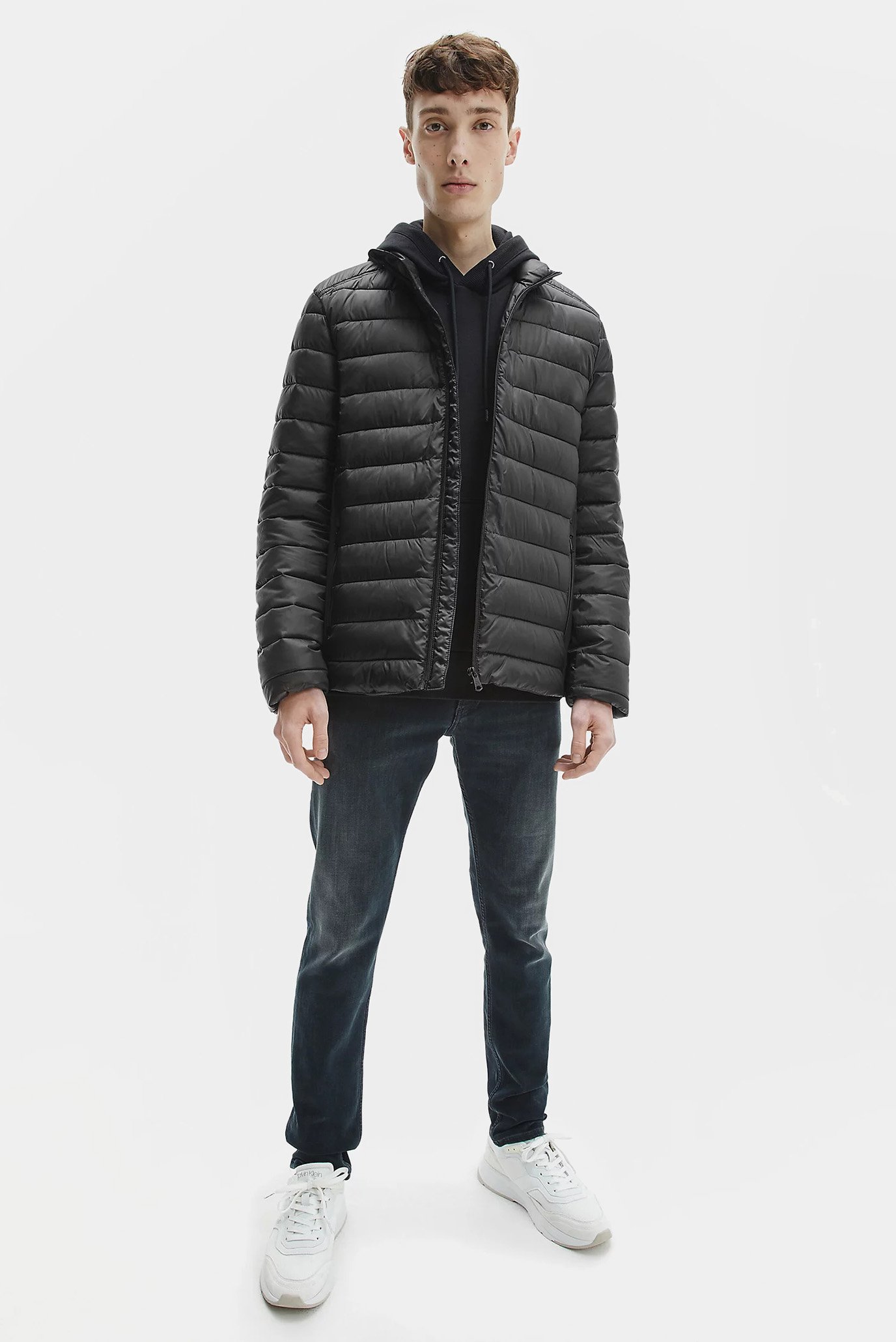 Мужская черная куртка RECYCLED SIDE LOGO 7
