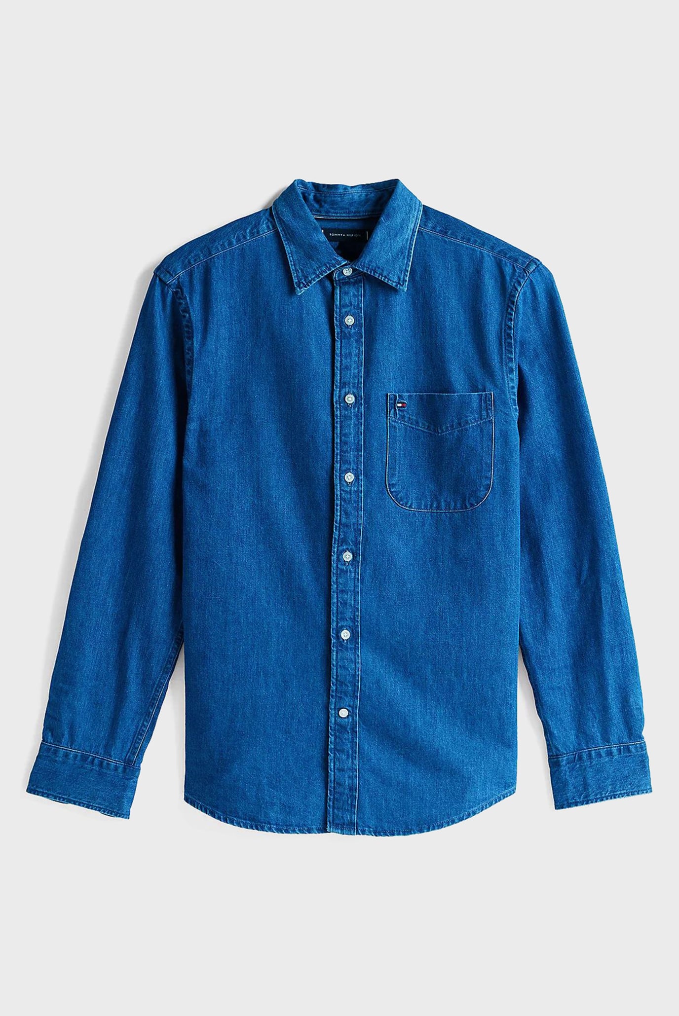 Мужская синяя джинсовая рубашка DENIM RF SHIRT 5