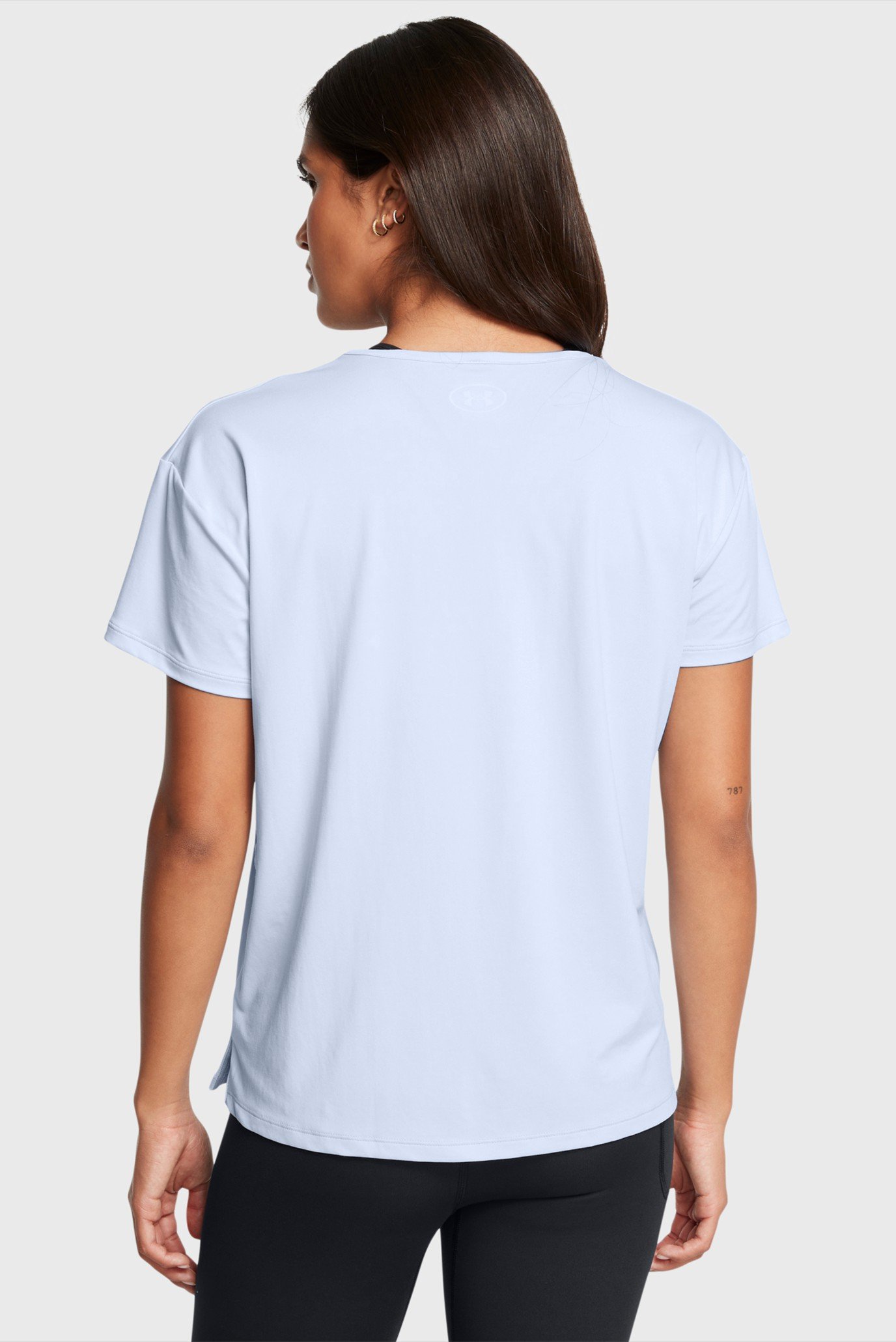 Женская голубая футболка UA Rush Energy SS 2.0 2