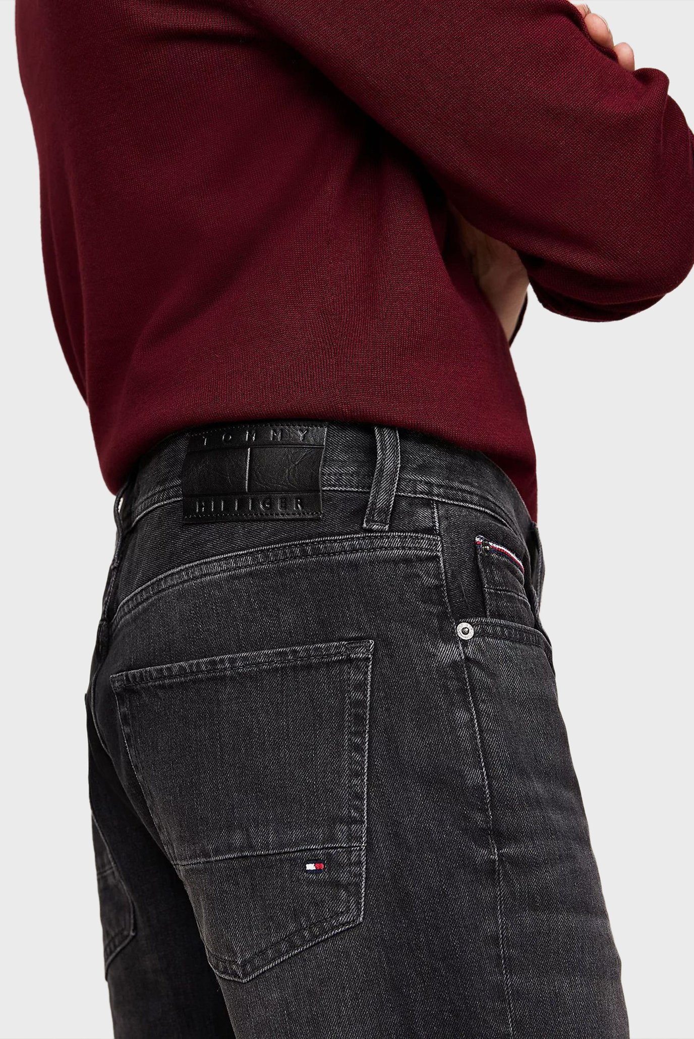 Мужские черные джинсы Denton Faded Black Straight 4