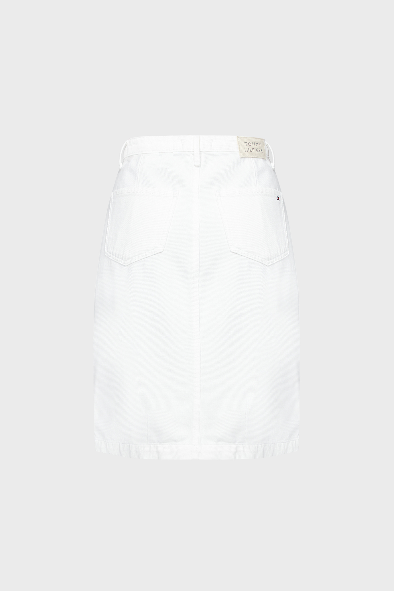 Женская белая джинсовая юбка DNM SKIRT HW KNEE OFF WHITE CIRCTommy Hilfiger Женская белая джинсовая юбка DNM SKIRT HW KNEE OFF WHITE CIRC 5