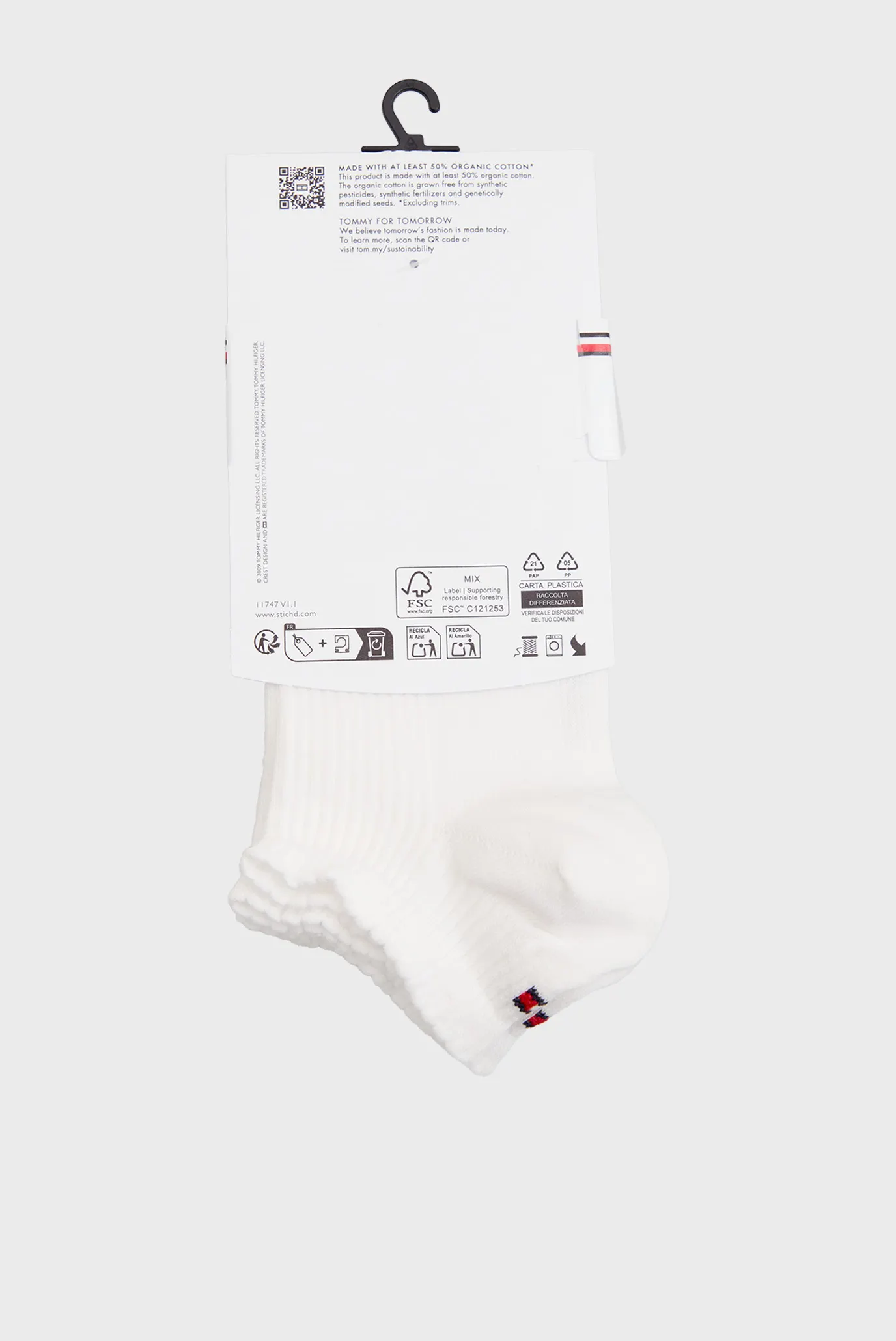 Носки TH WOMEN SNEAKER 2P RIB STRIPE 3