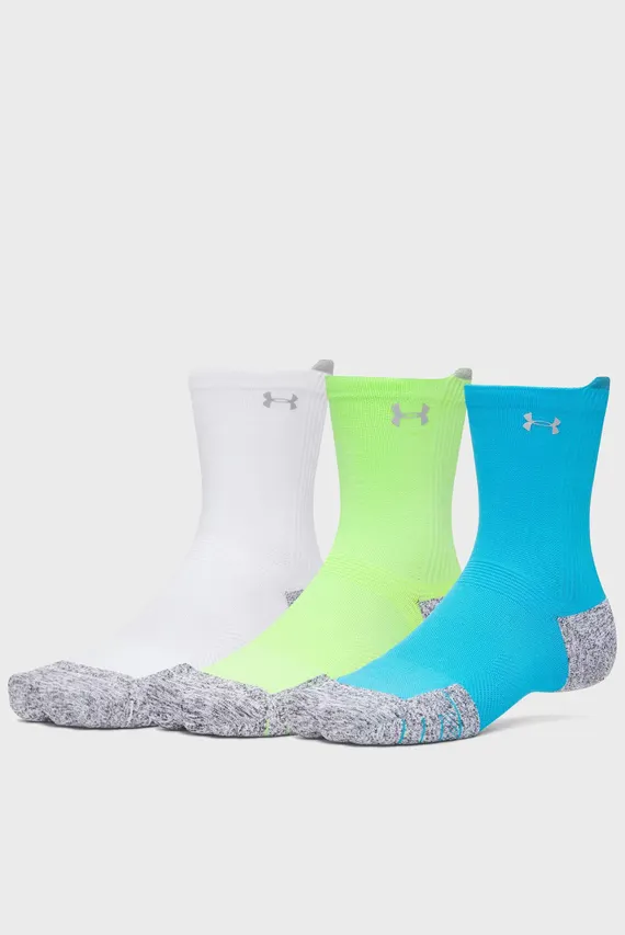 Носки UA Velociti Run Cush 3p Crew-BLU Under Armour