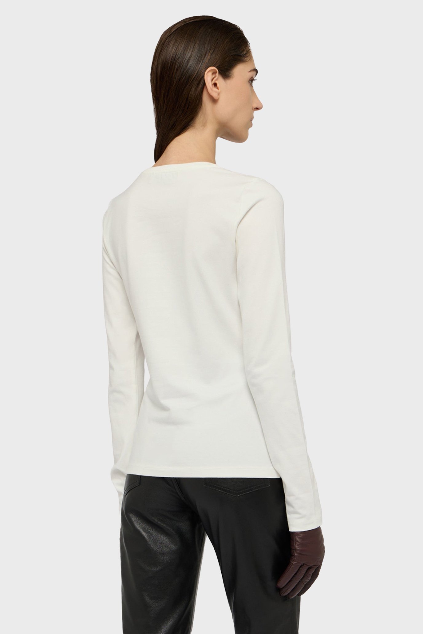 Лонгслив WTL01J01 SLIM FIT LONG SLEEVES T-SHIRT - ESSENTIAL LEVRIERO EMBROIDER 2