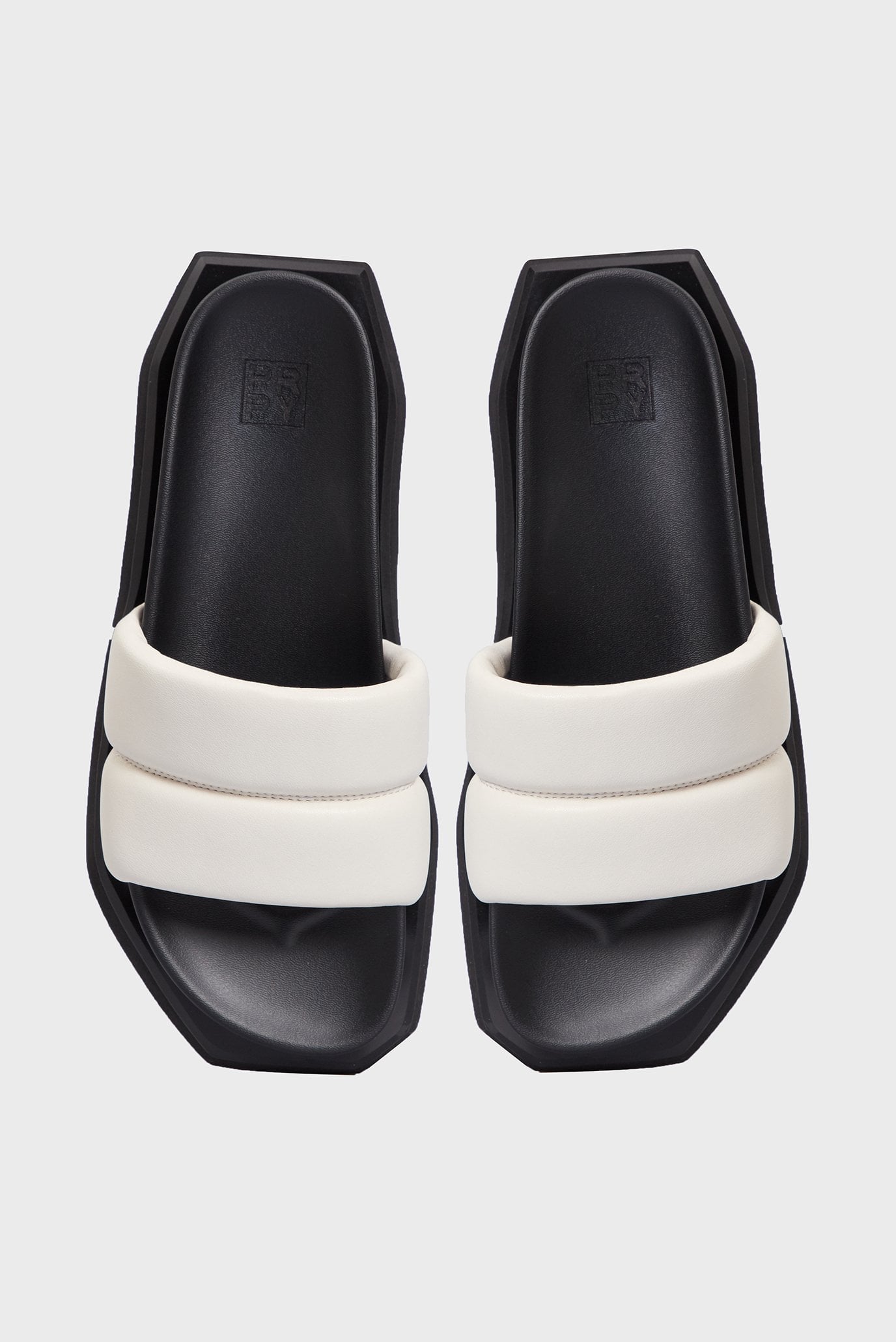 Женские белые кожаные слайдеры Isla 10