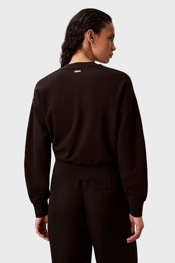 Лонгслив STRETCH CREPE CARDIGAN Calvin Klein Лонгслив STRETCH CREPE CARDIGAN Calvin Klein