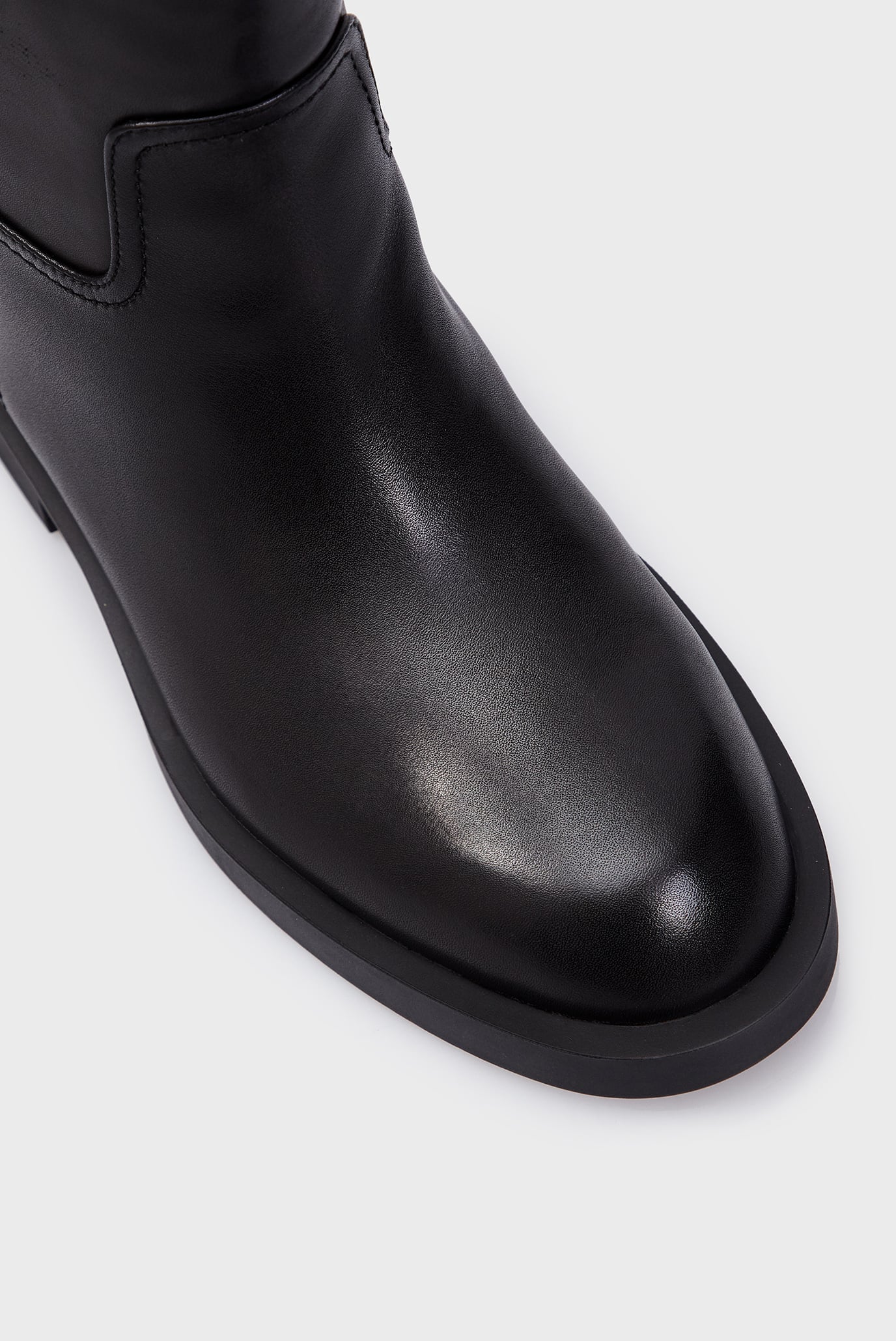 Женские черные кожаные полусапоги Ulla 5