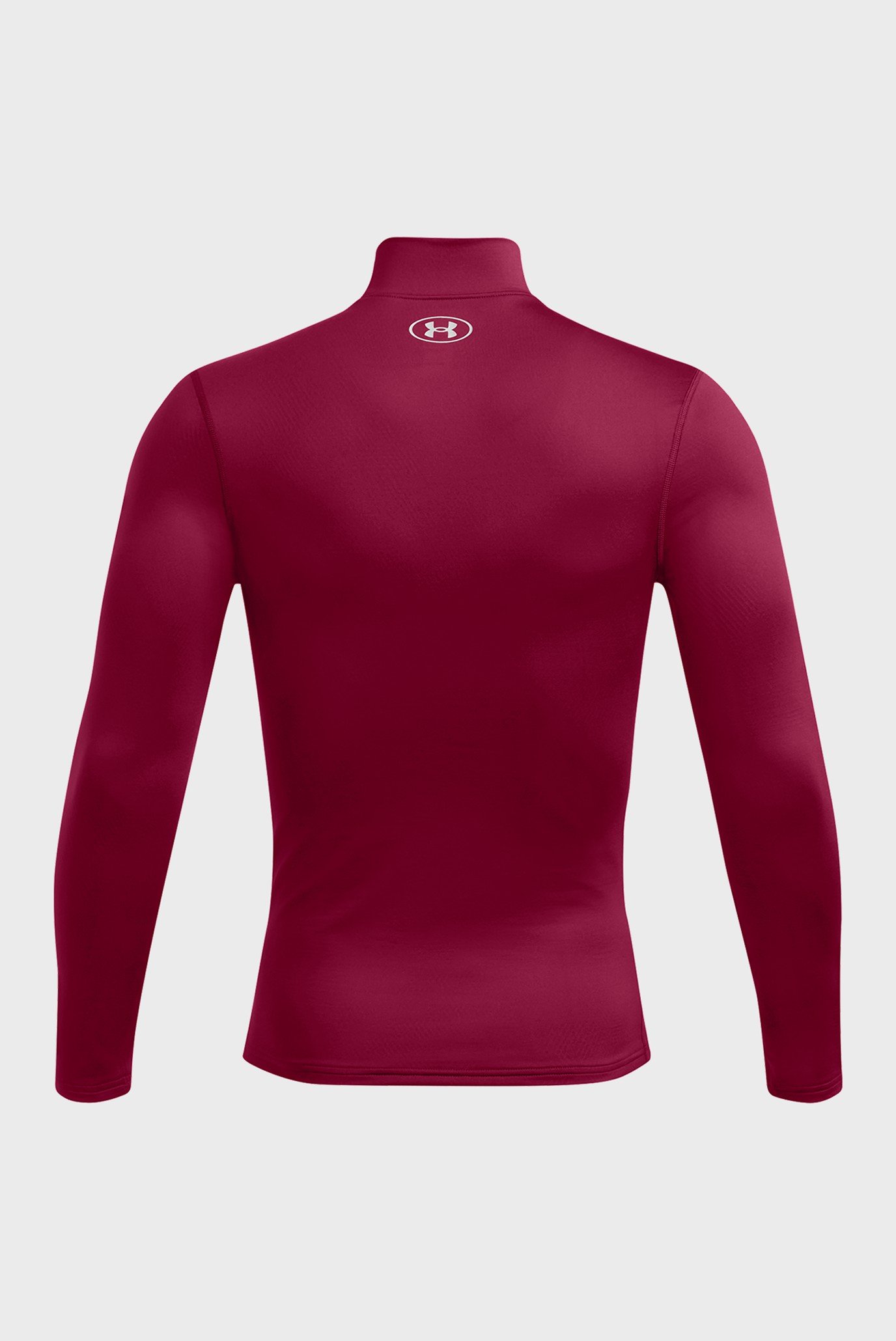 Мужской бордовый лонгслив UA CG Elite Mock 4