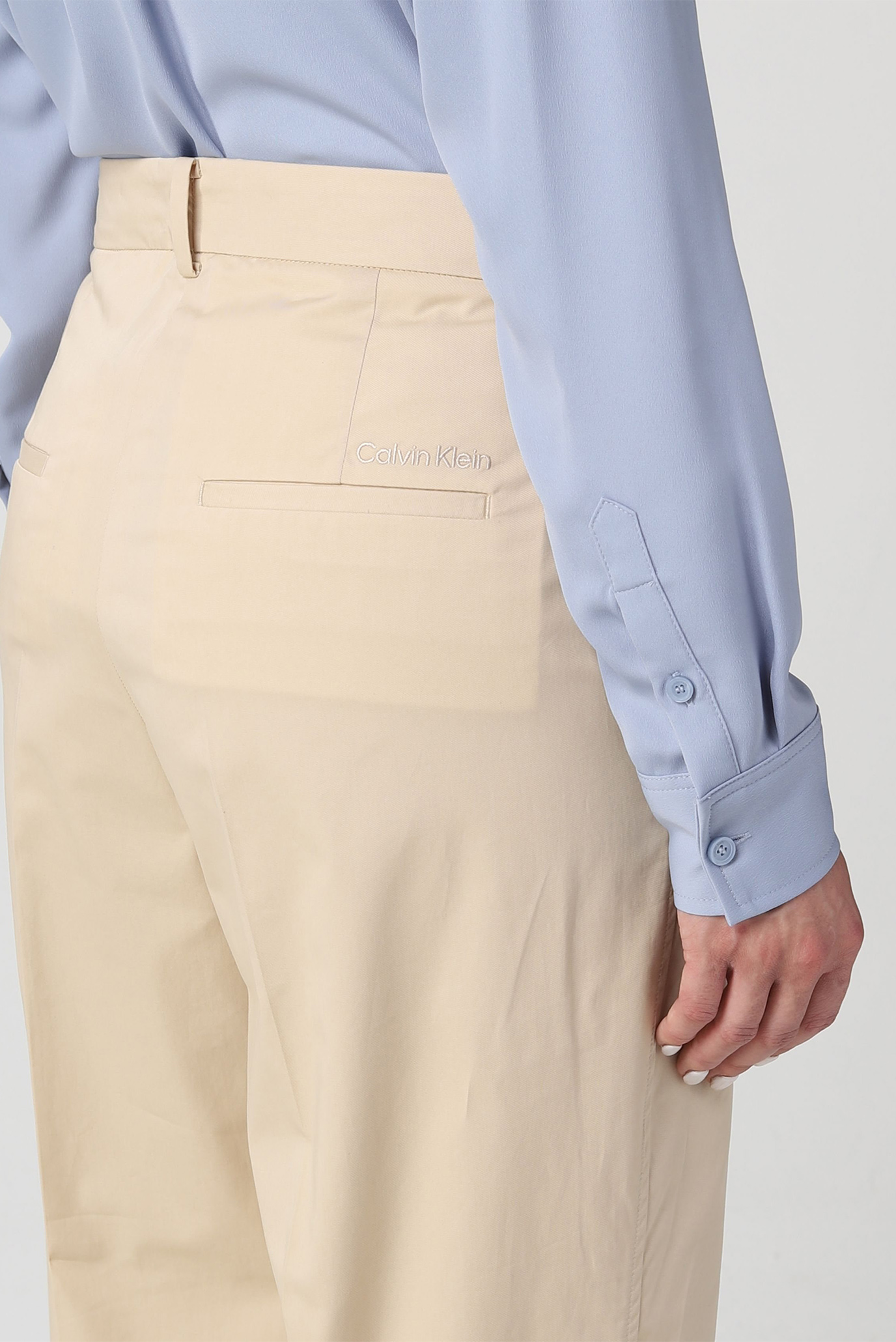 Брюки COTTON ESS SLIM STRAIGHT PANT 4