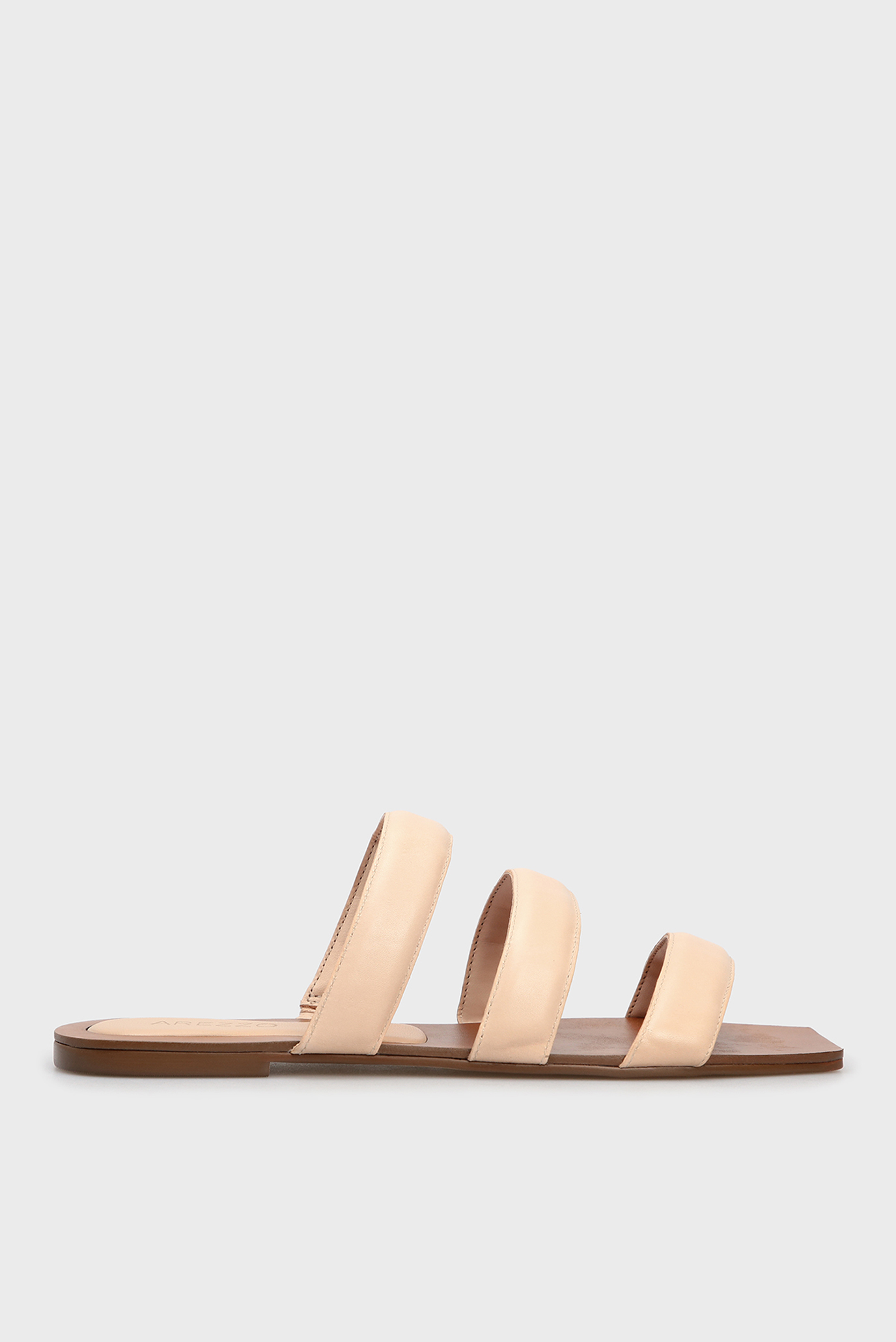 Женские бежевые слайдеры 6