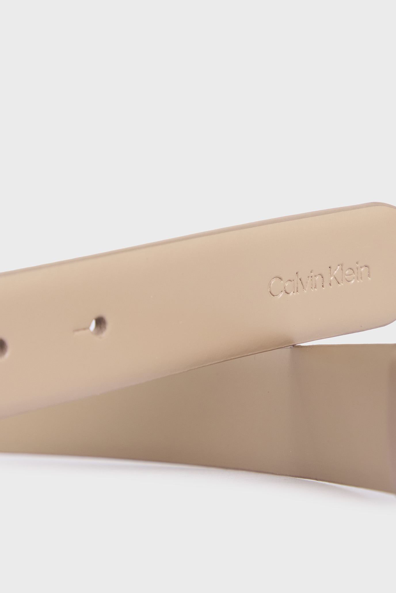 Женский бежевый кожаный ремень 2