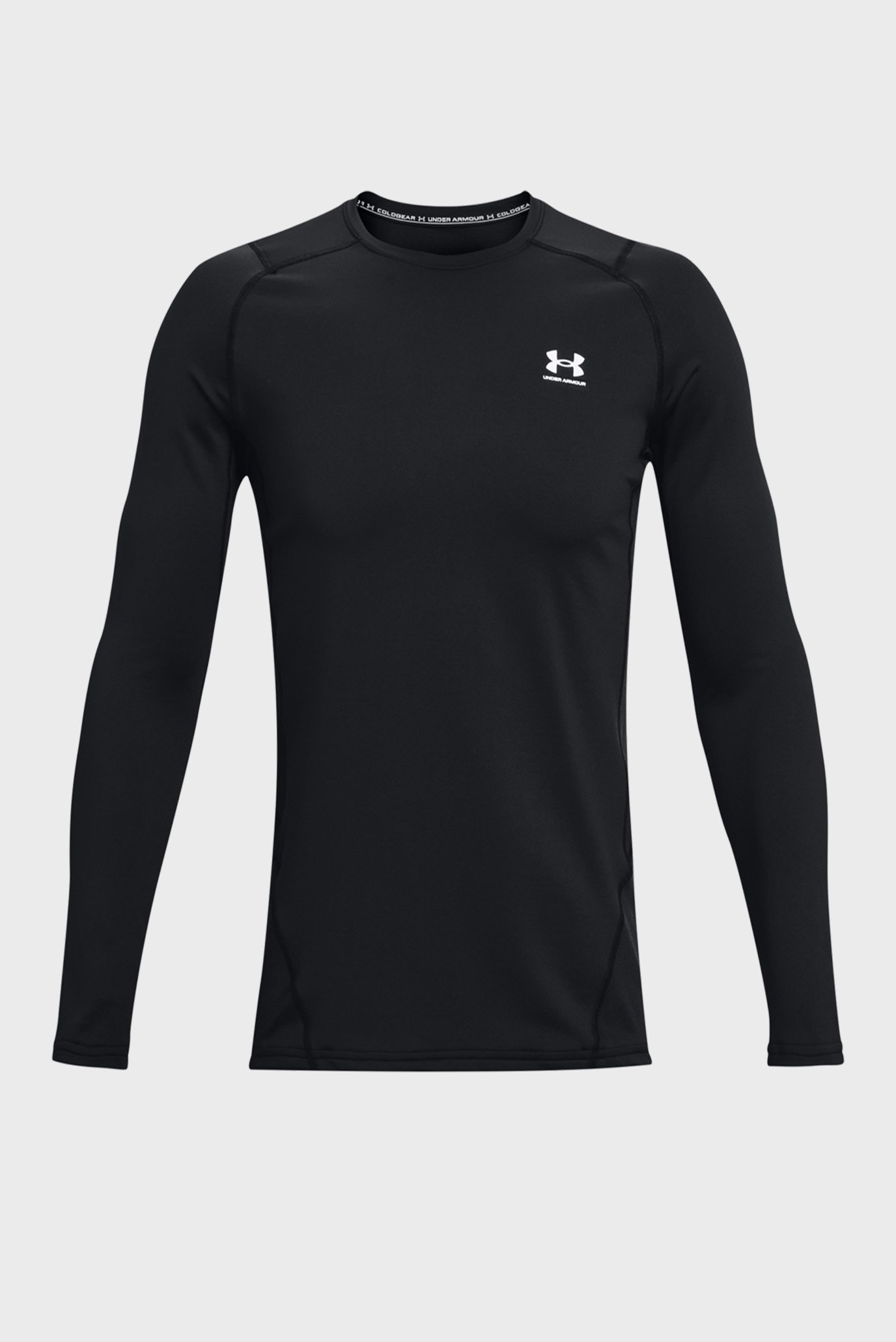 Мужской черный термореглан UA CG Armour Fitted Crew 5