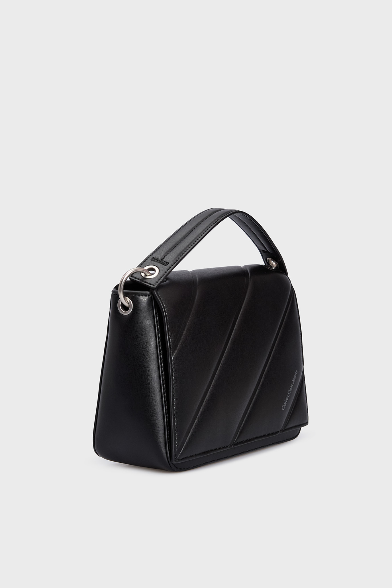 Женская черная сумка QUILTED BOXY FLAP CROSSBODY24 3