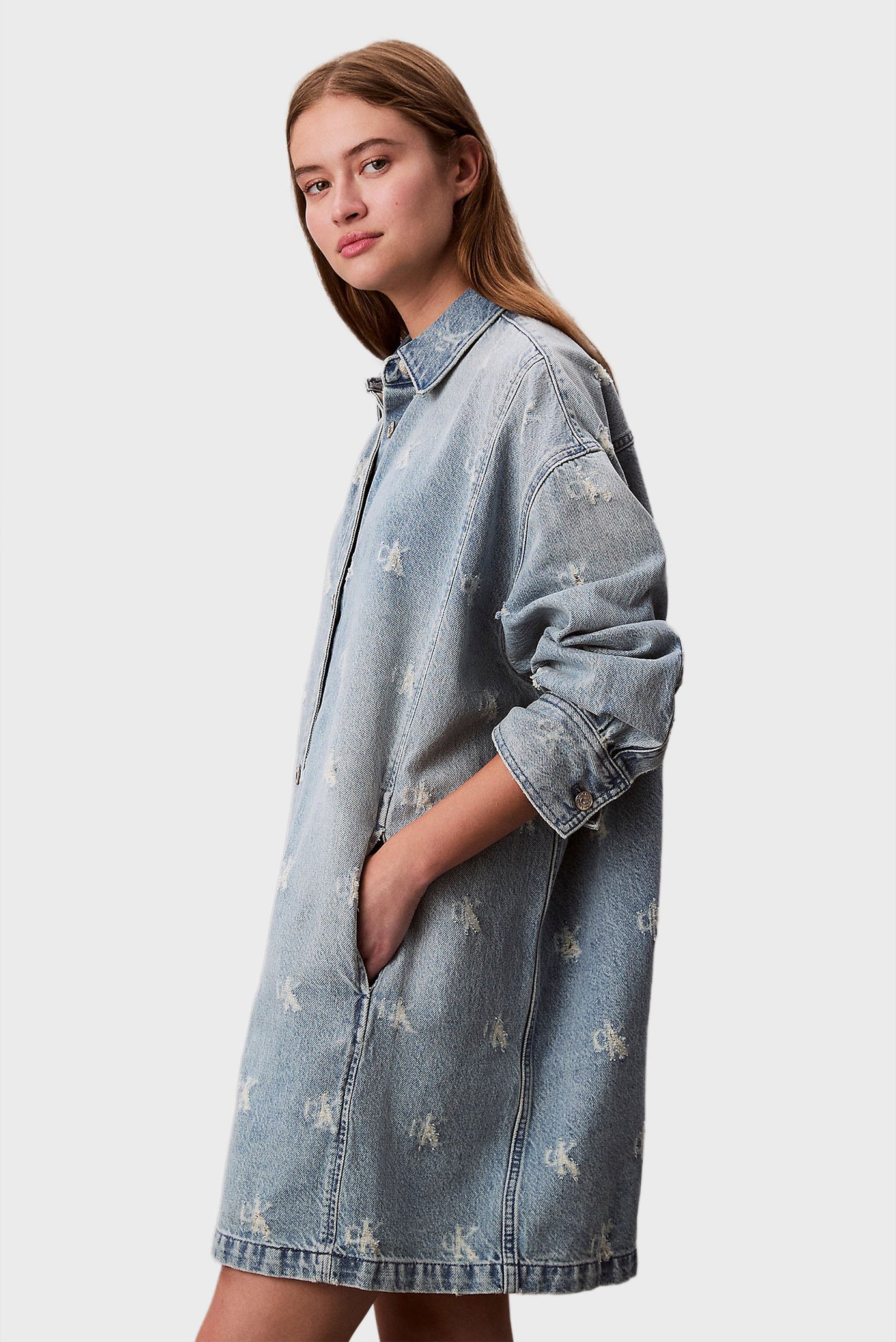 Платье DENIM SHIRTDRESS CK DISTRESSED I 1