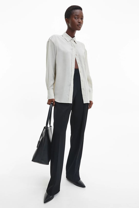 Рубашка/RELAXED SHEER TENCEL SHIRT