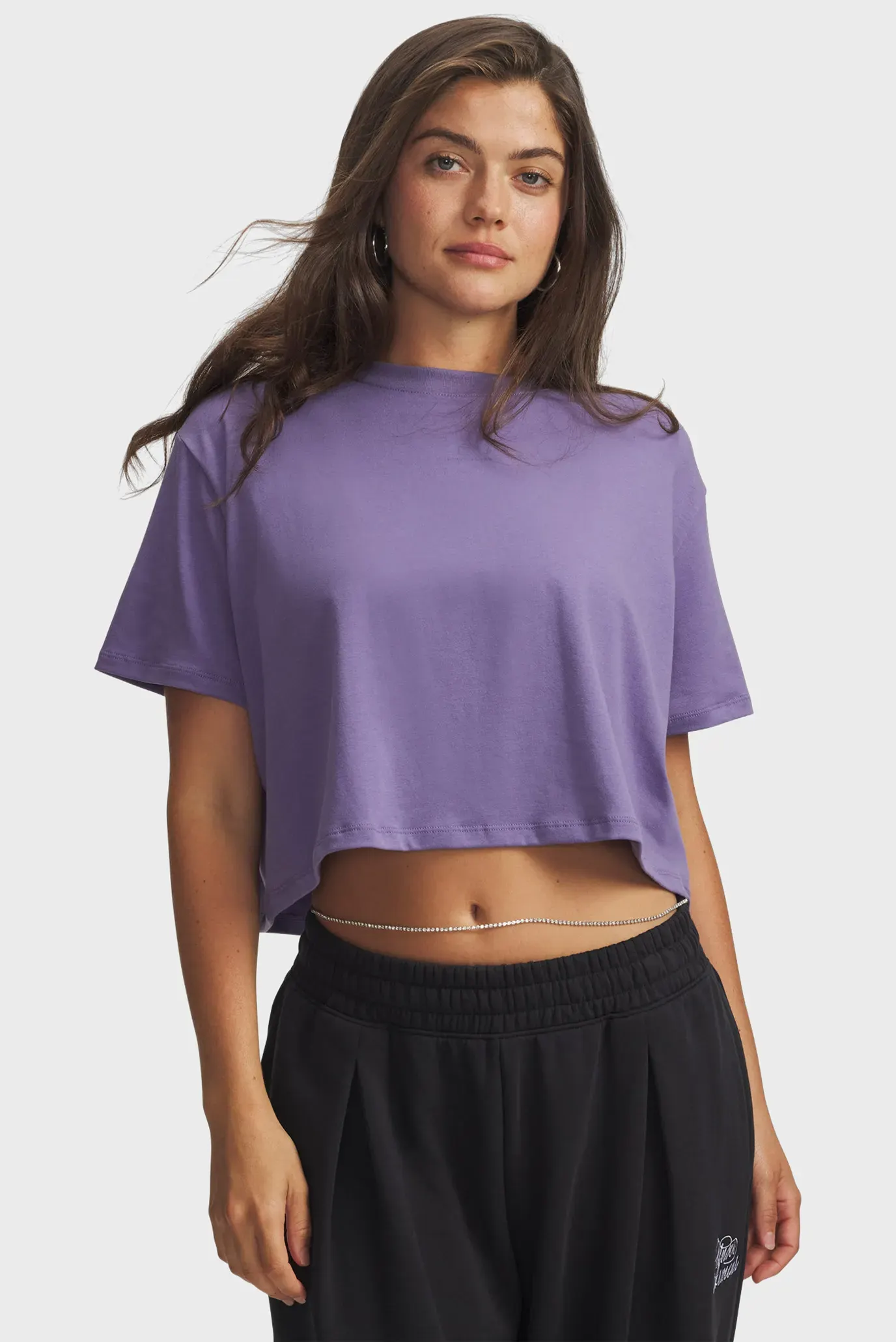 Футболка UA Rival Boxy Tee Solid-PPL 1