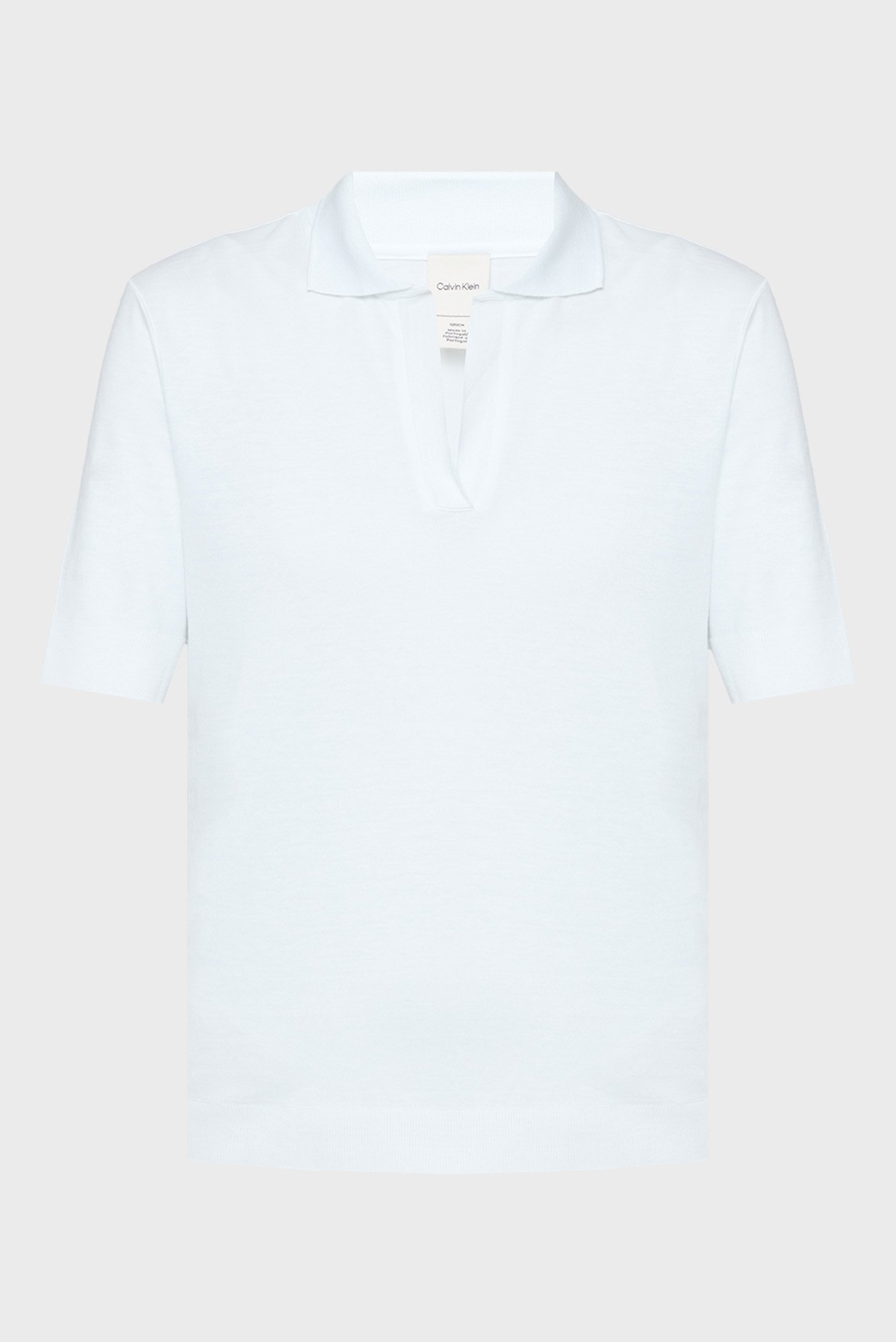 Женское белое поло REFINED 7