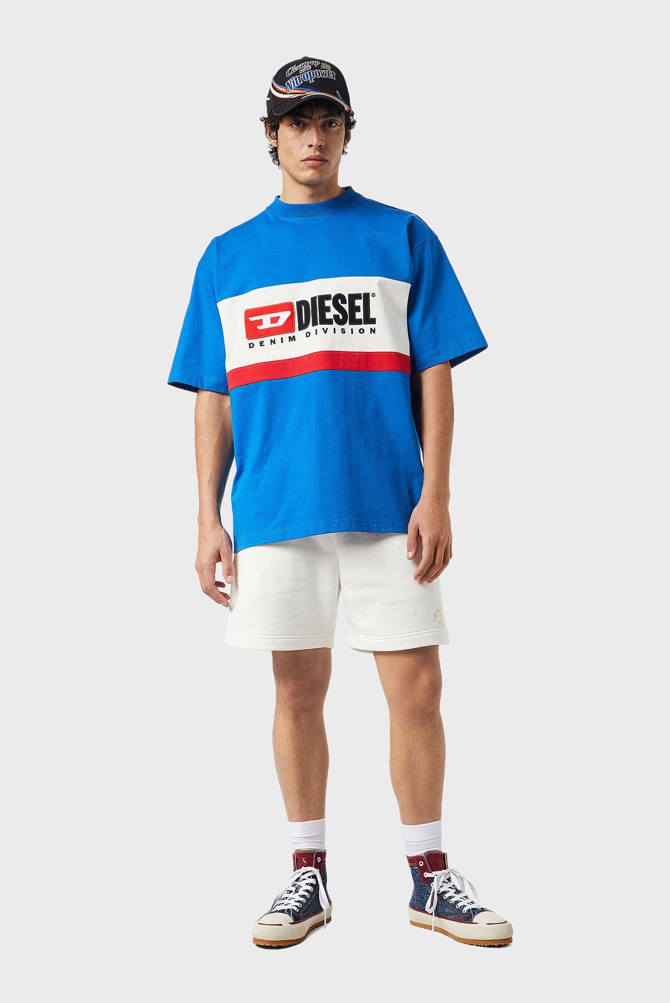 Мужские белые спортивные шорты P-STELT Diesel Мужские белые спортивные шорты P-STELT 2