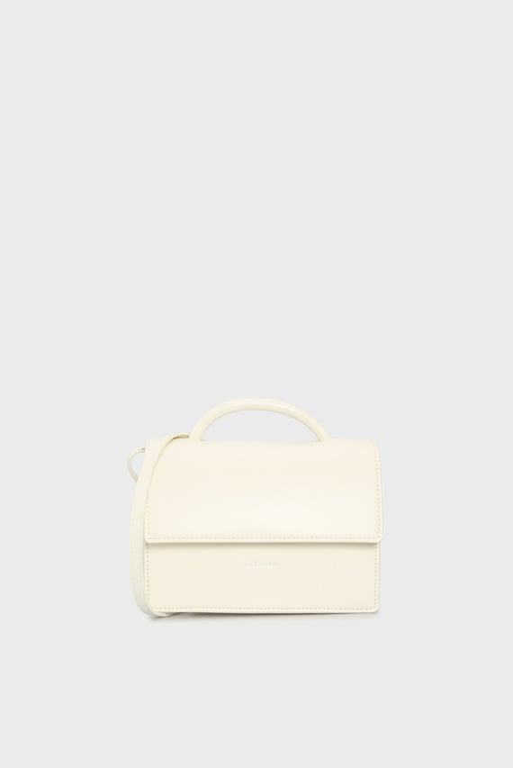 Женская белая сумка CK LINN TOP HANDLE CROSSBODY