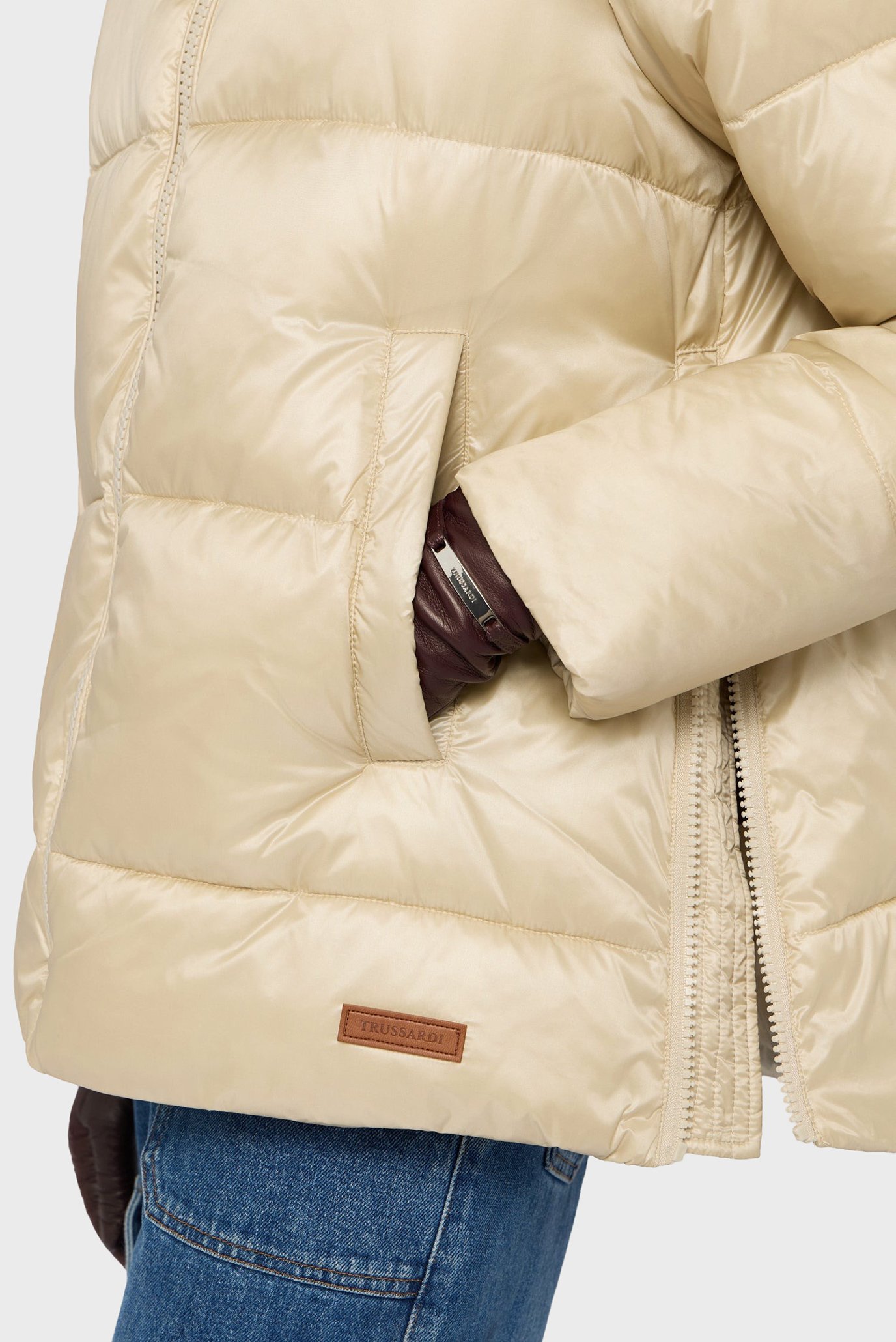 Куртка зимняя WO804N34 A-SHAPE PUFFER JACKET - SHINY NYLON 3