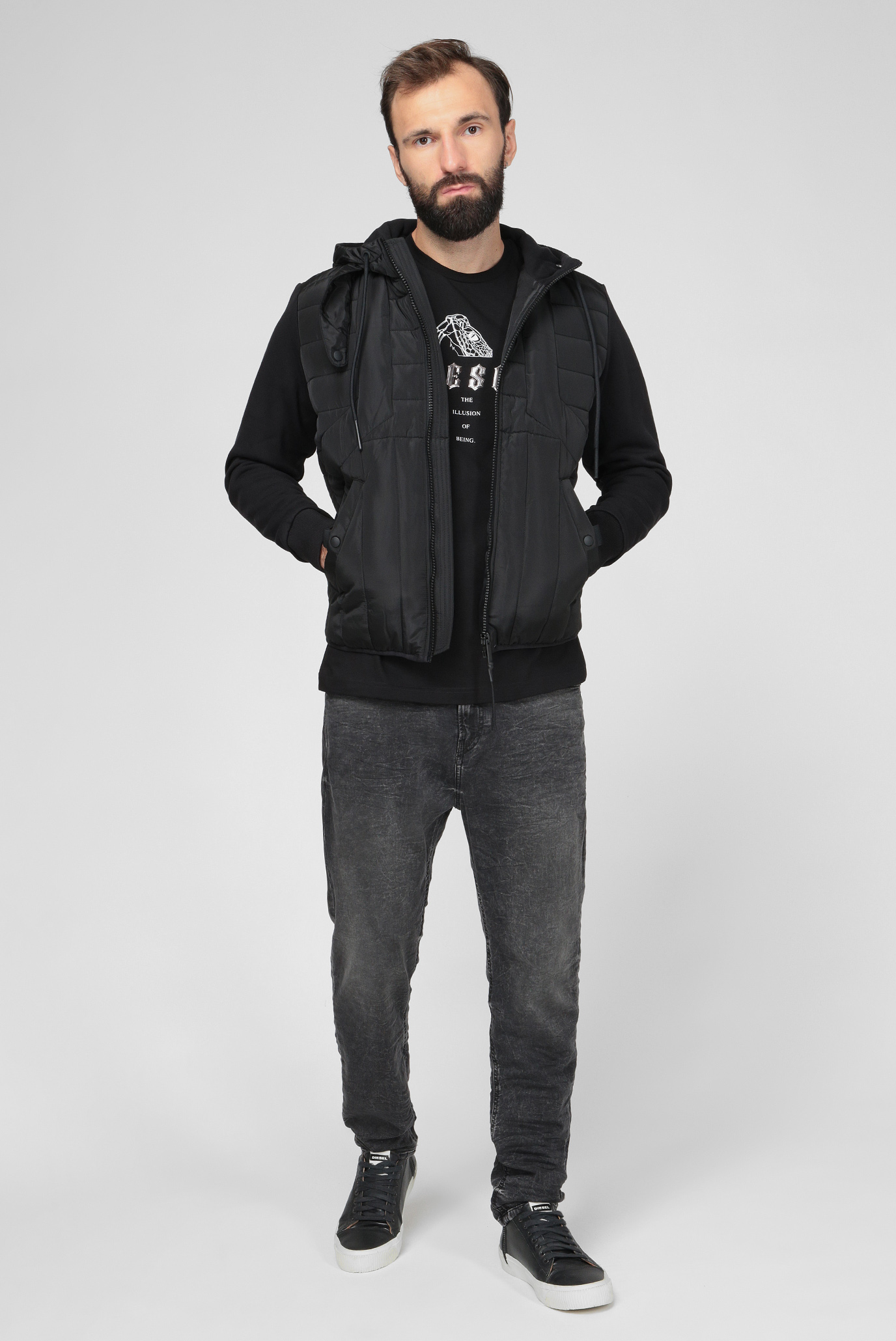 Мужская черная куртка J-LINES 10