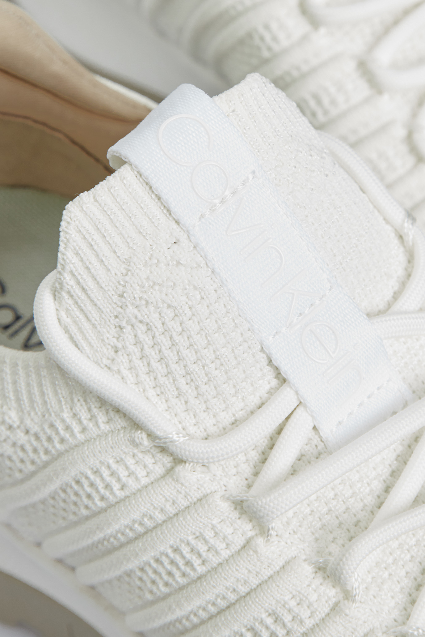 Женские белые кроссовки KNIT RUNNER LACE UP 7