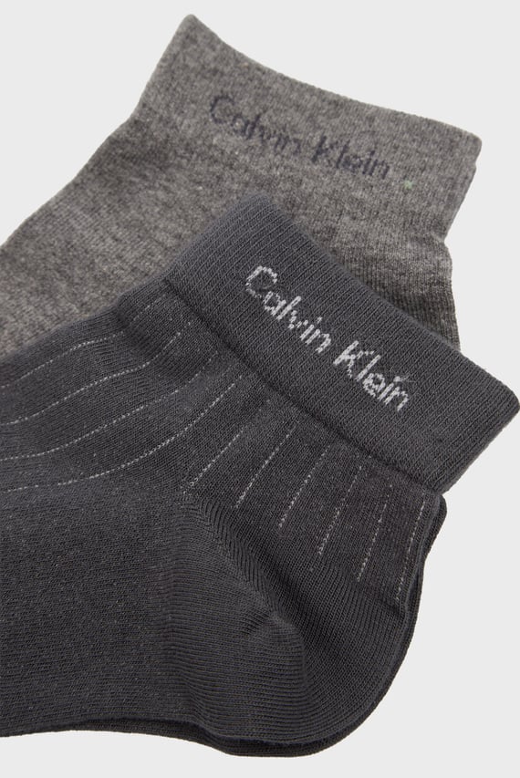 Носки CK MEN QUARTER 2P PINSTRIPE