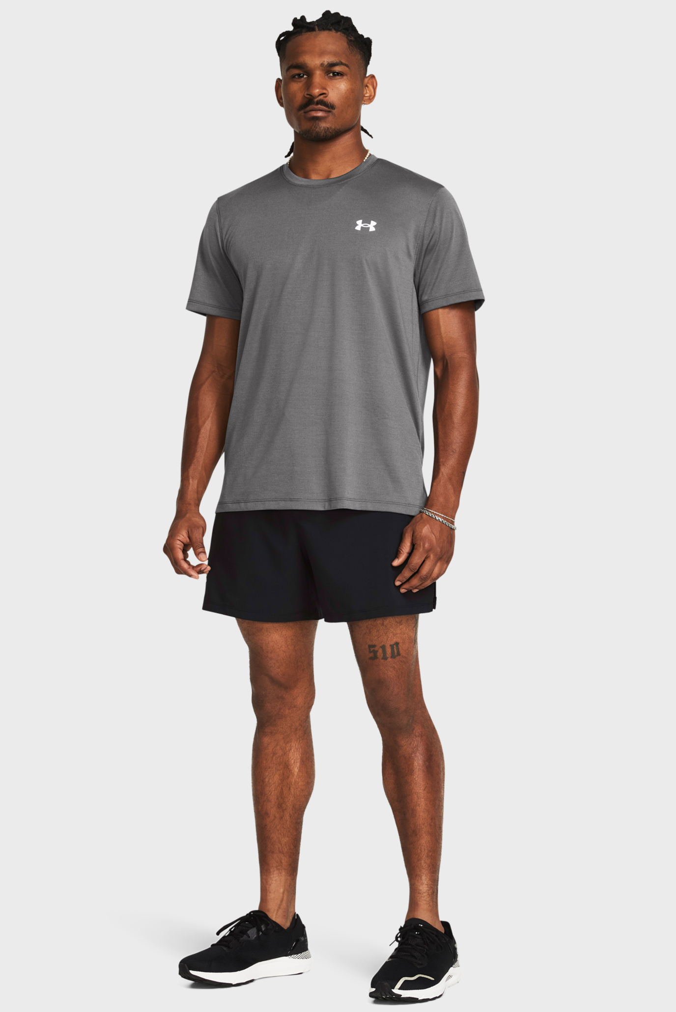 Мужские черные шорты UA LAUNCH 5'' UNLINED SHORTS 2