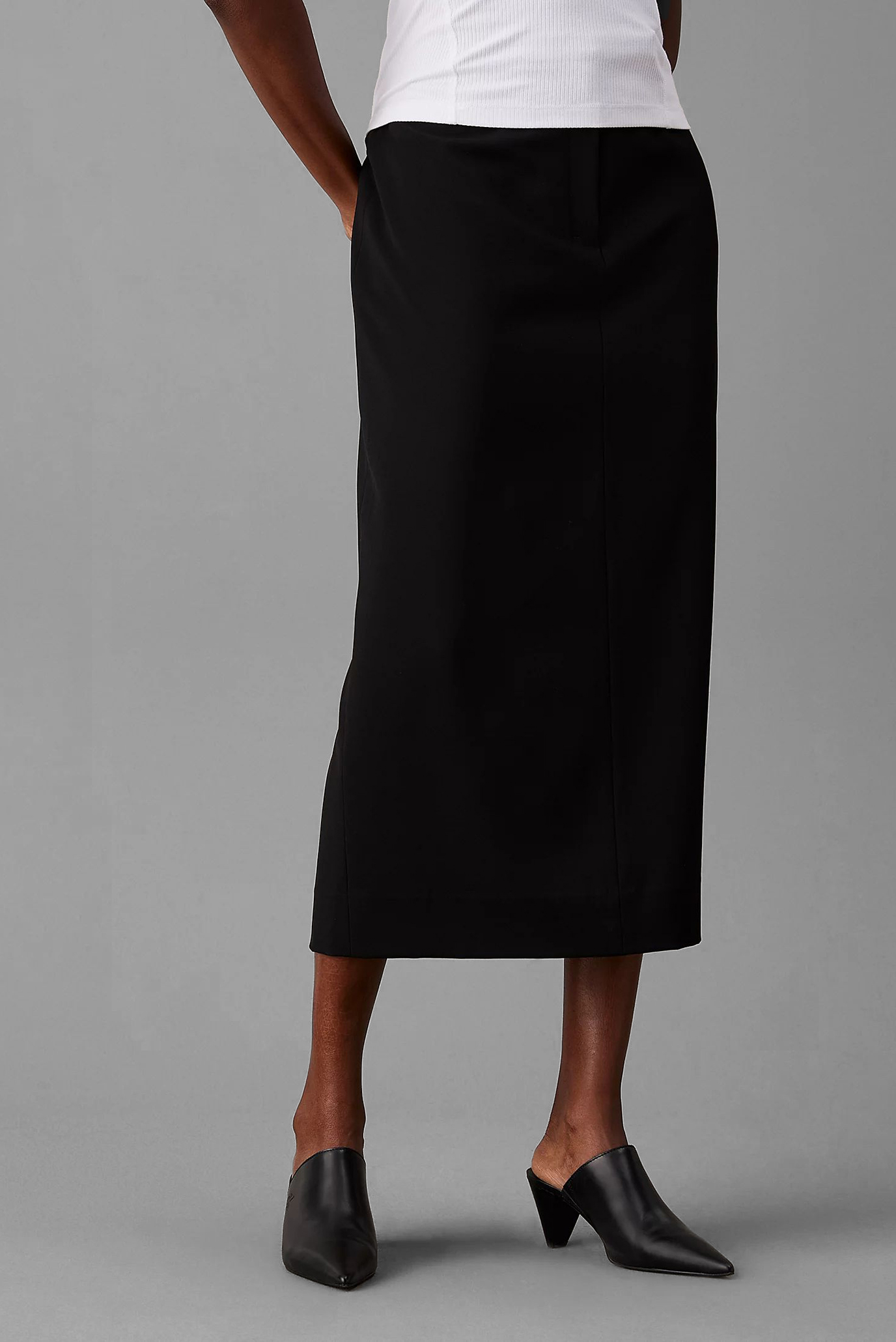 Юбка/SOFT CREPE MIDI PENCIL SKIRT 1