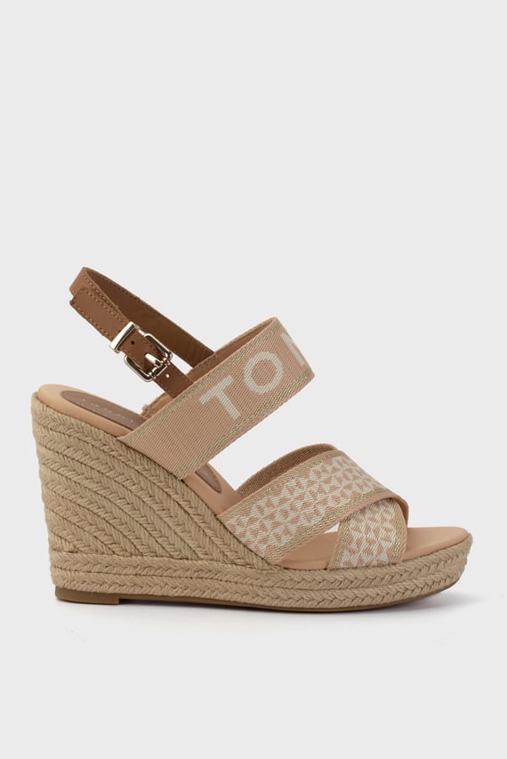 Босоножки TOMMY WEBBING HIGH WEDGE SANDAL
