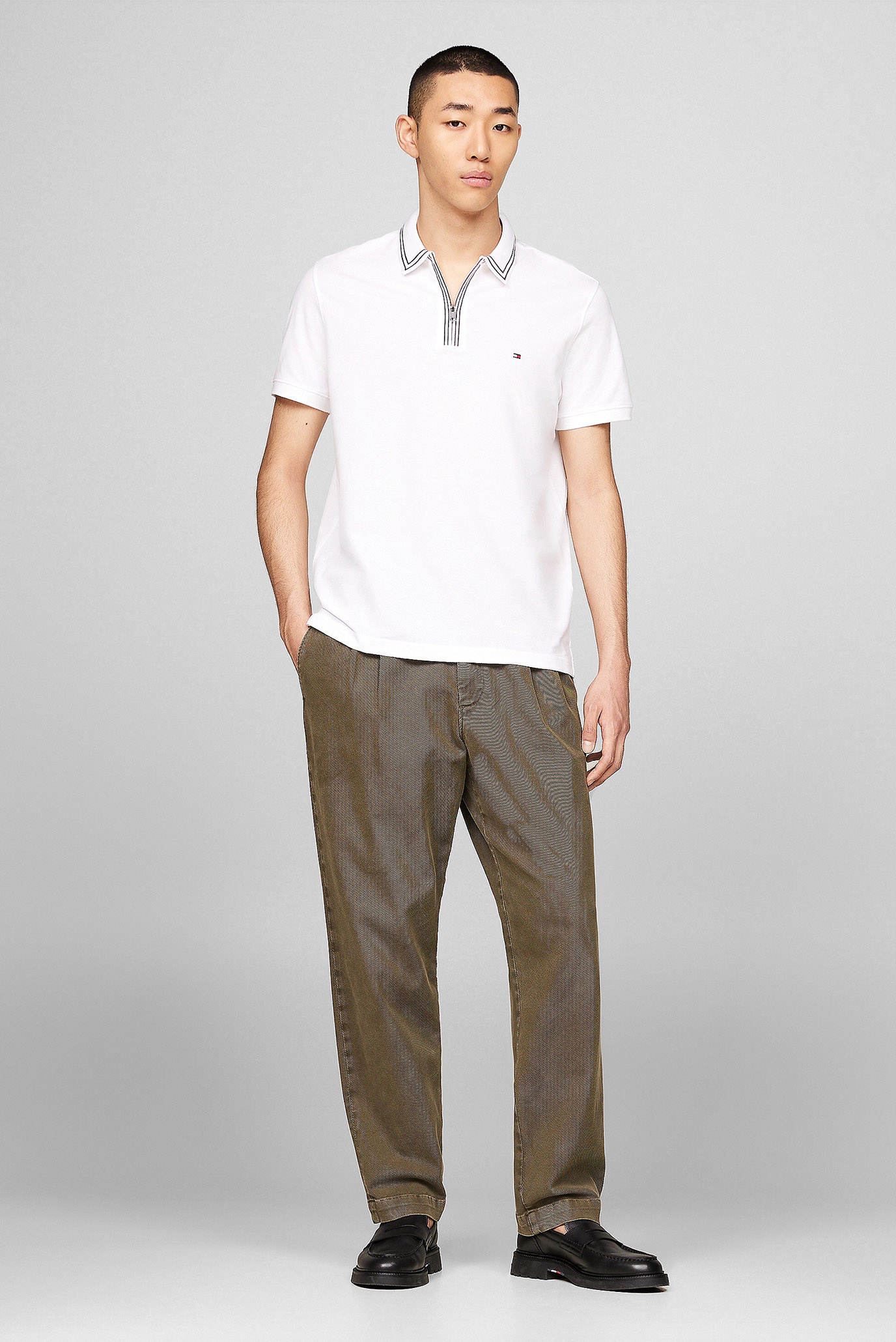 Поло RWB ZIP PLACKET TIPPING REG POLO 2