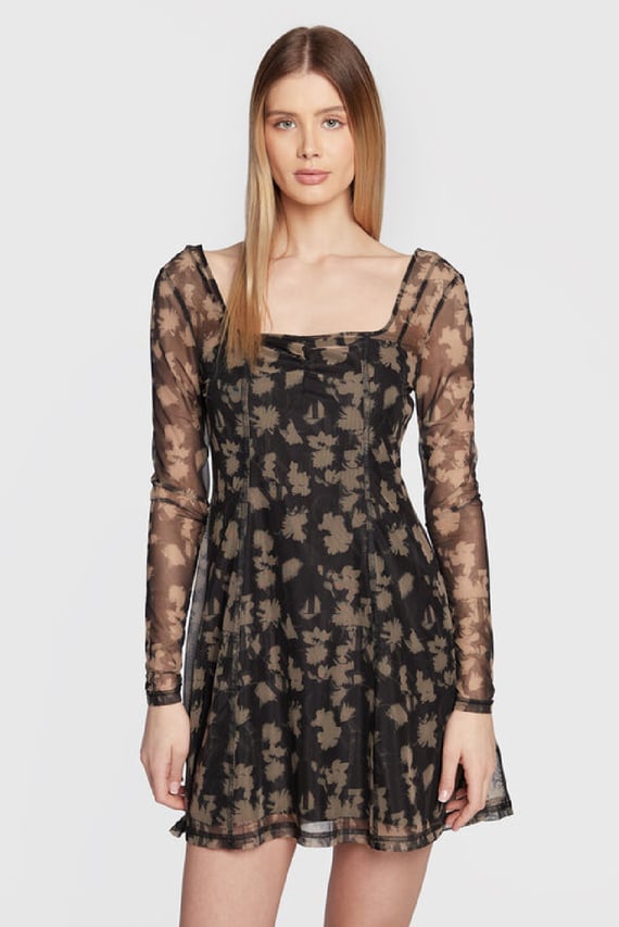 Платье FLOWER AOP MESH DRESS