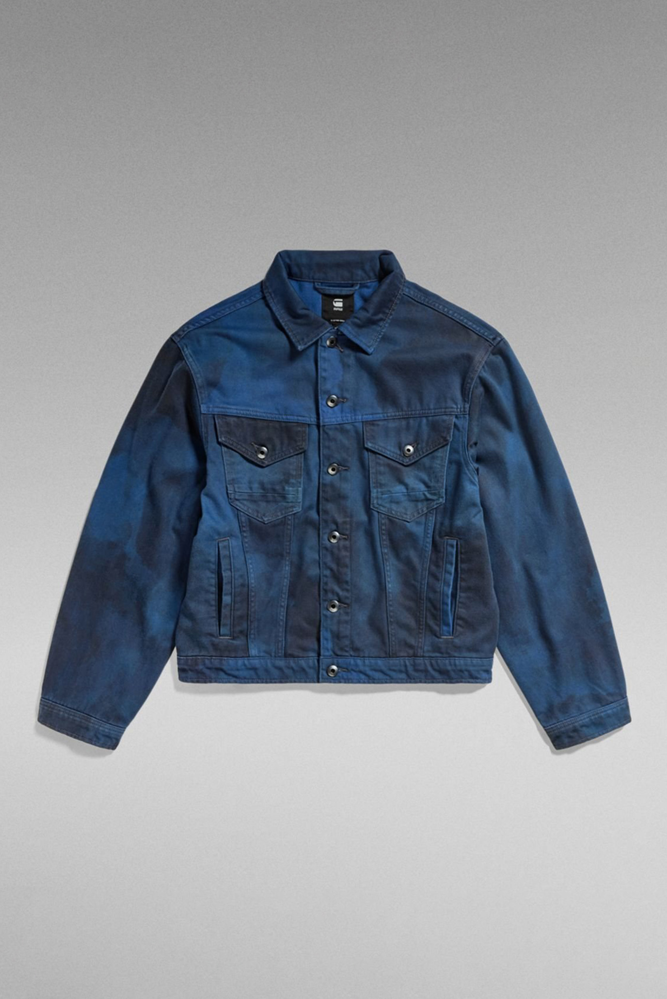 Женская темно-синяя джинсовая куртка Oversized 5