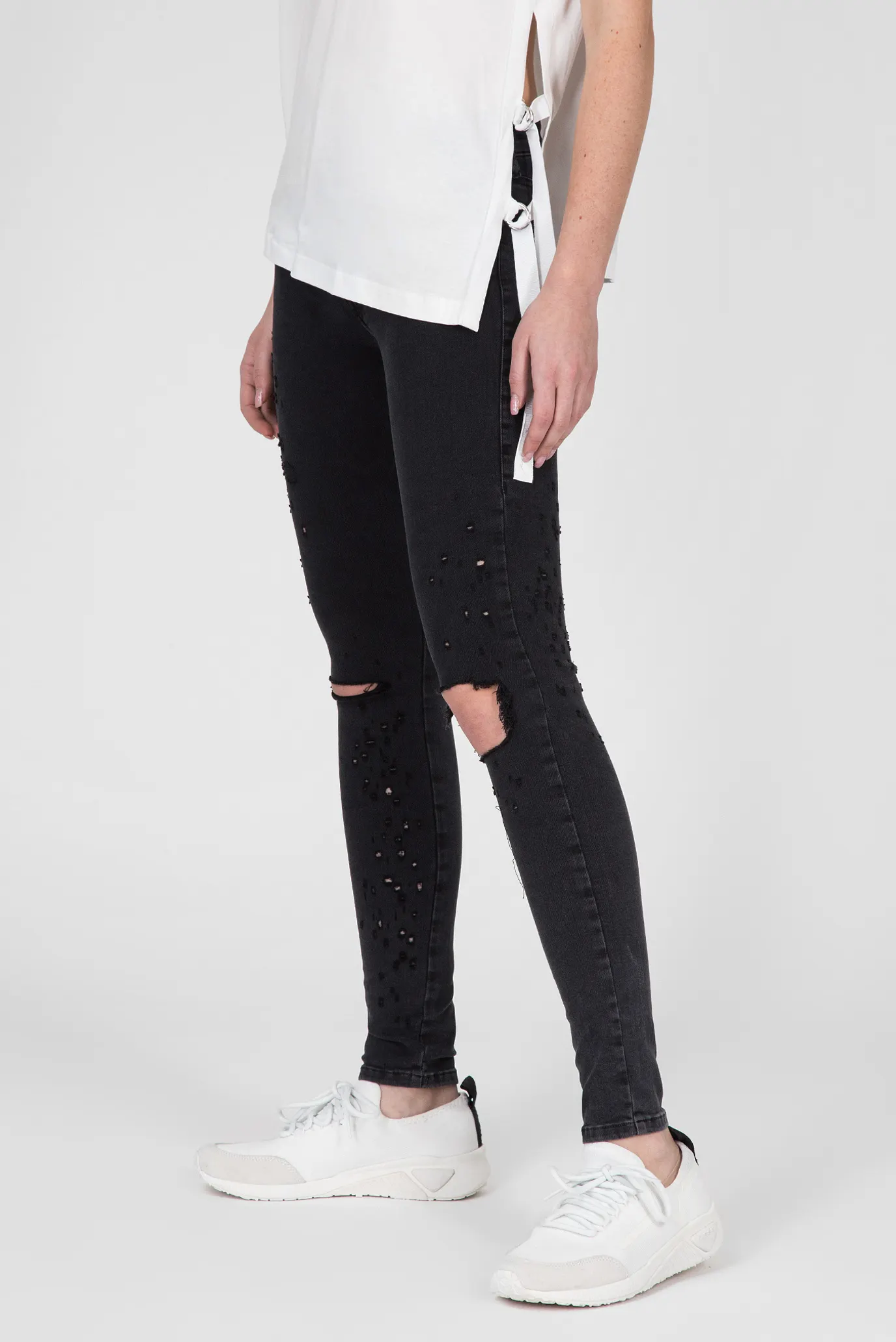 Женские черные джинсы SLANDY 7