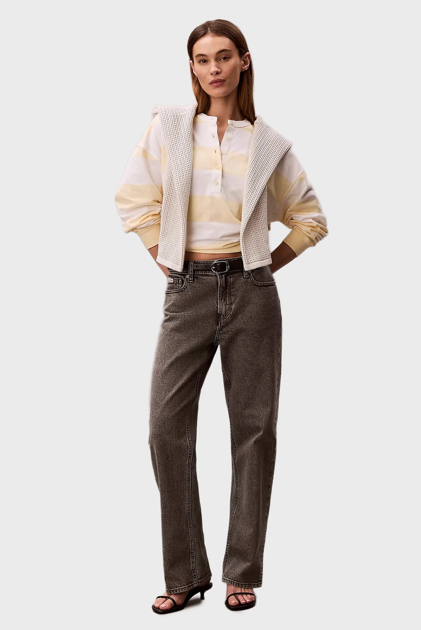 Лонгслив LS VARSITY STRIPED HENLEY TOP 5