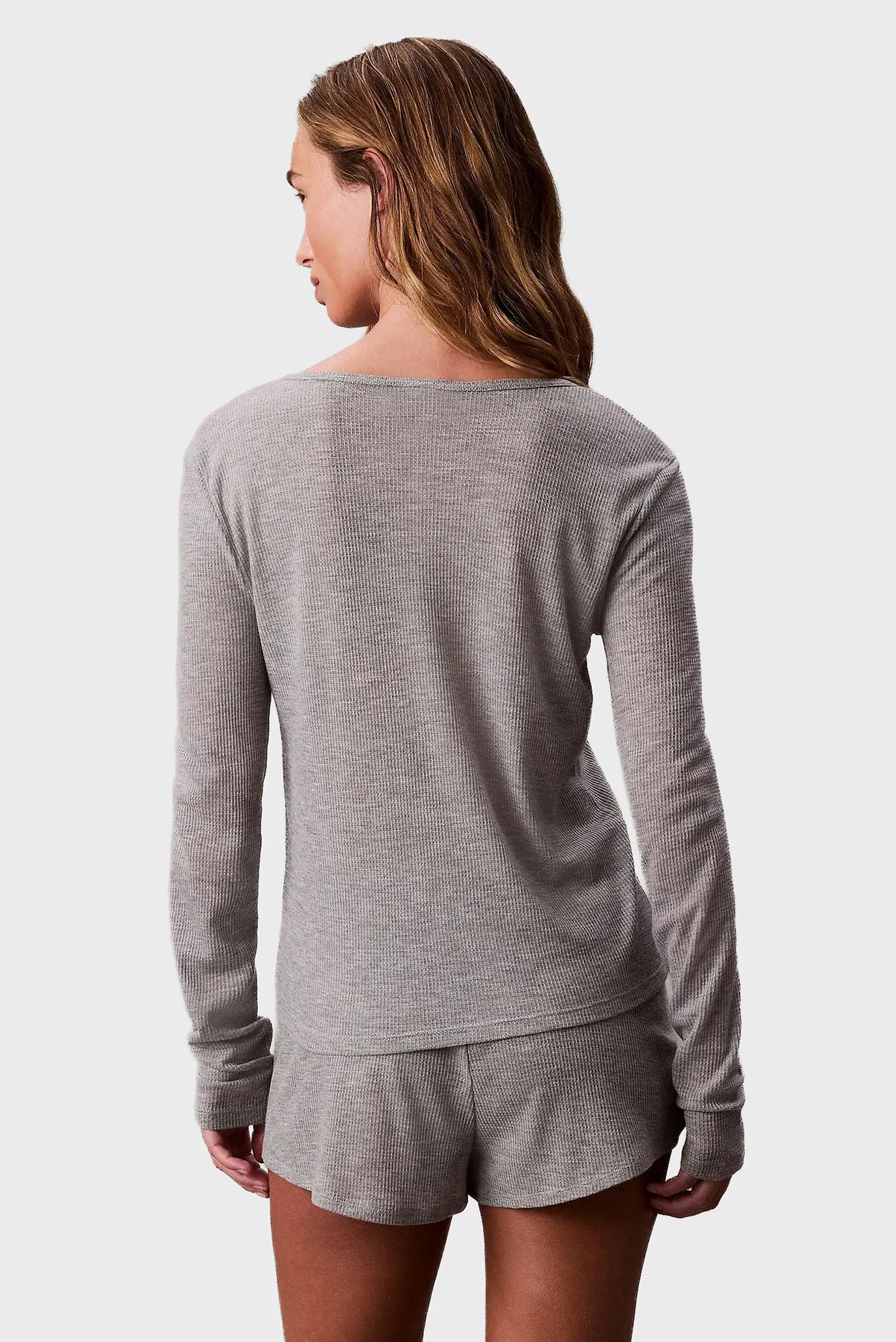 Топ TISSUE WAFFLE HENLEY 2