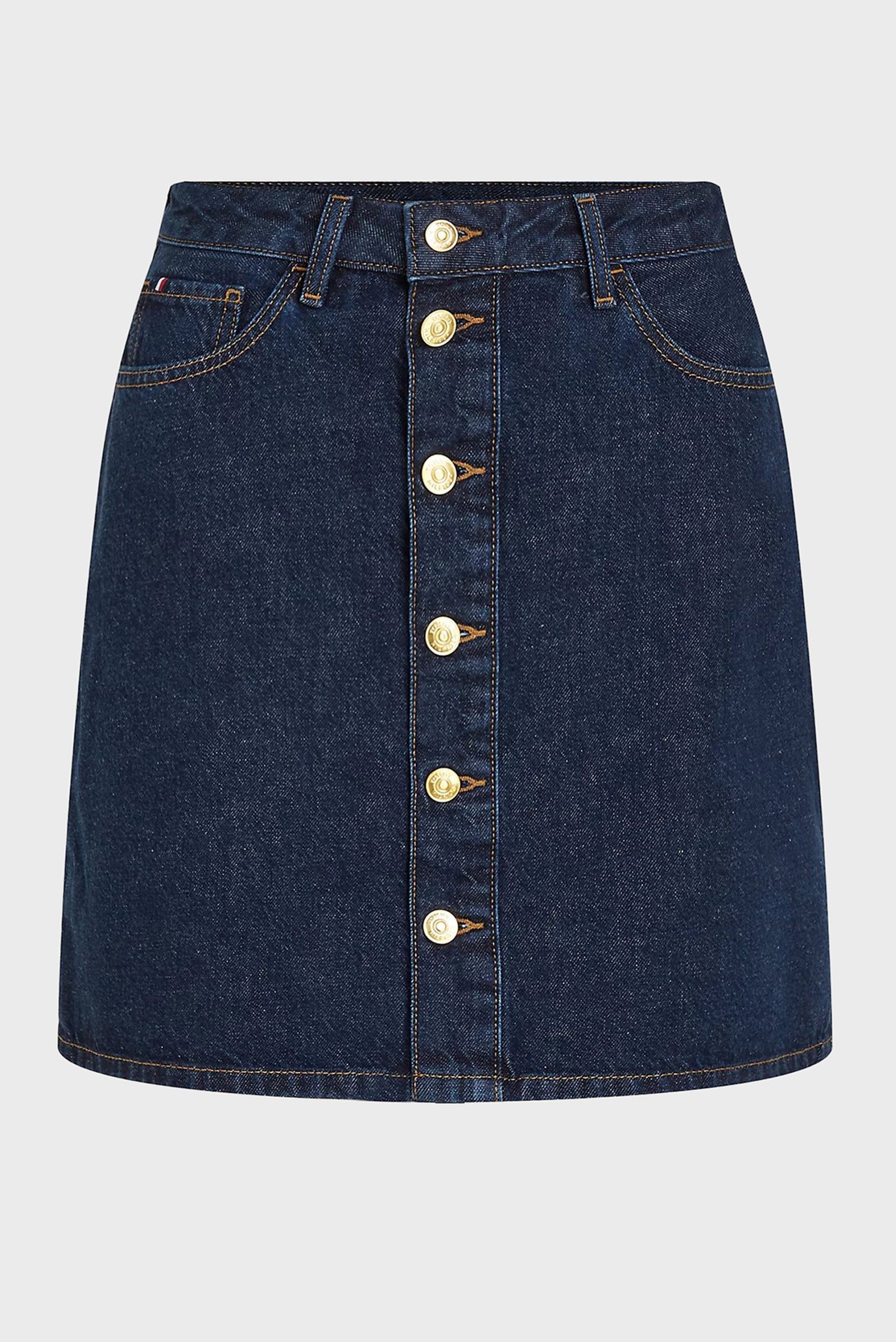 Женская темно-синяя джинсовая юбка DNM MINI SKIRT HW CLER 5