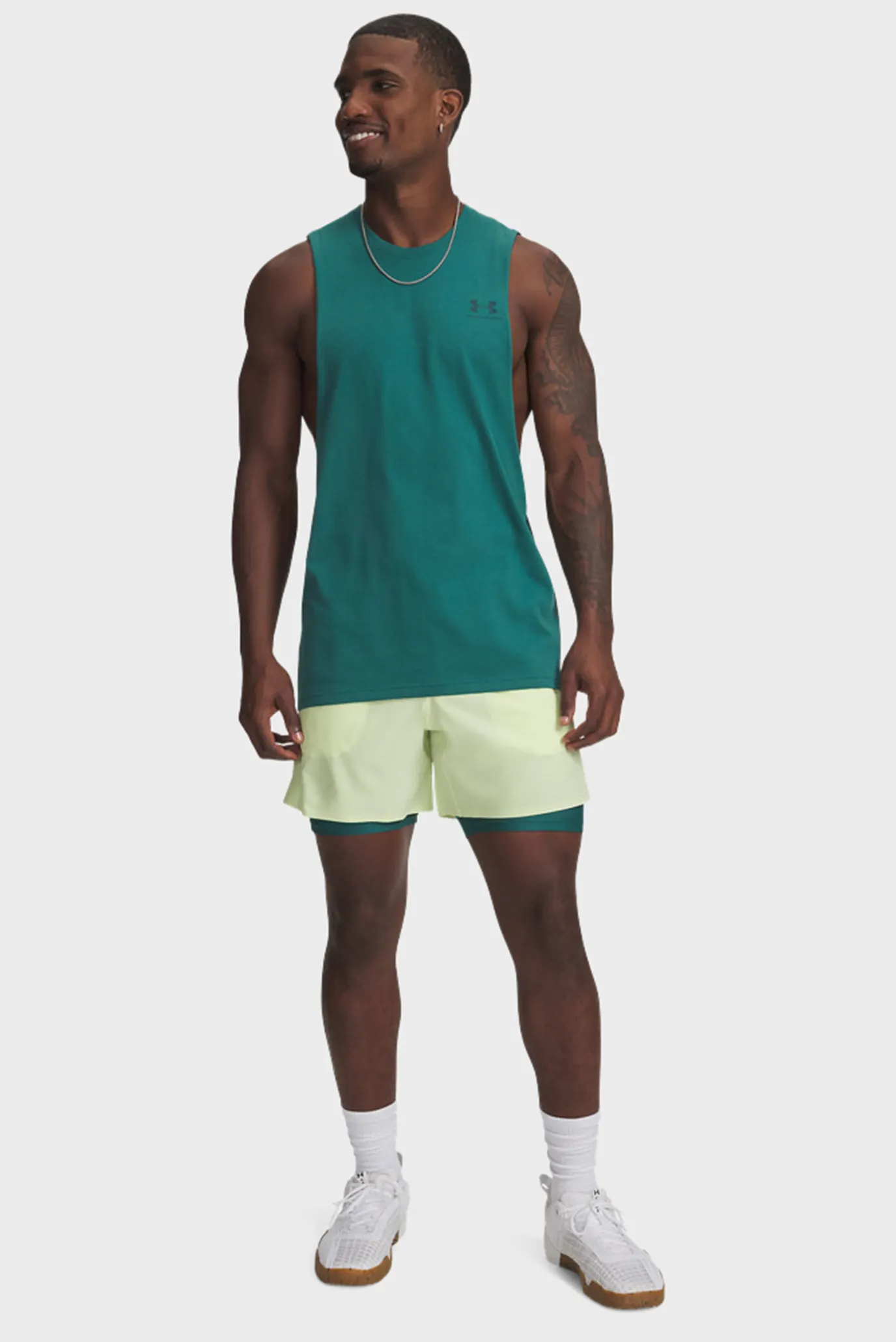 Шорты UA Vanish Elite 6in Short-GRN 3