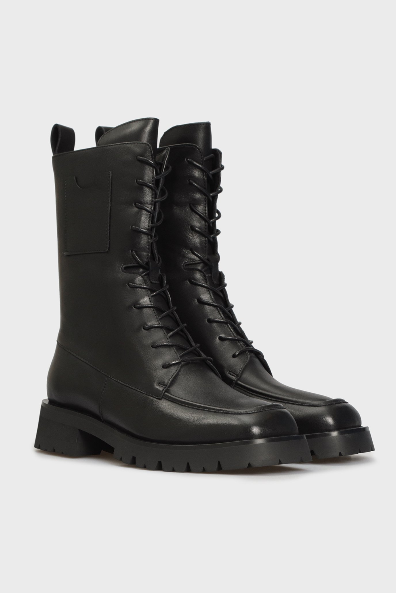 Женские черные кожаные ботинки Carysfort 8