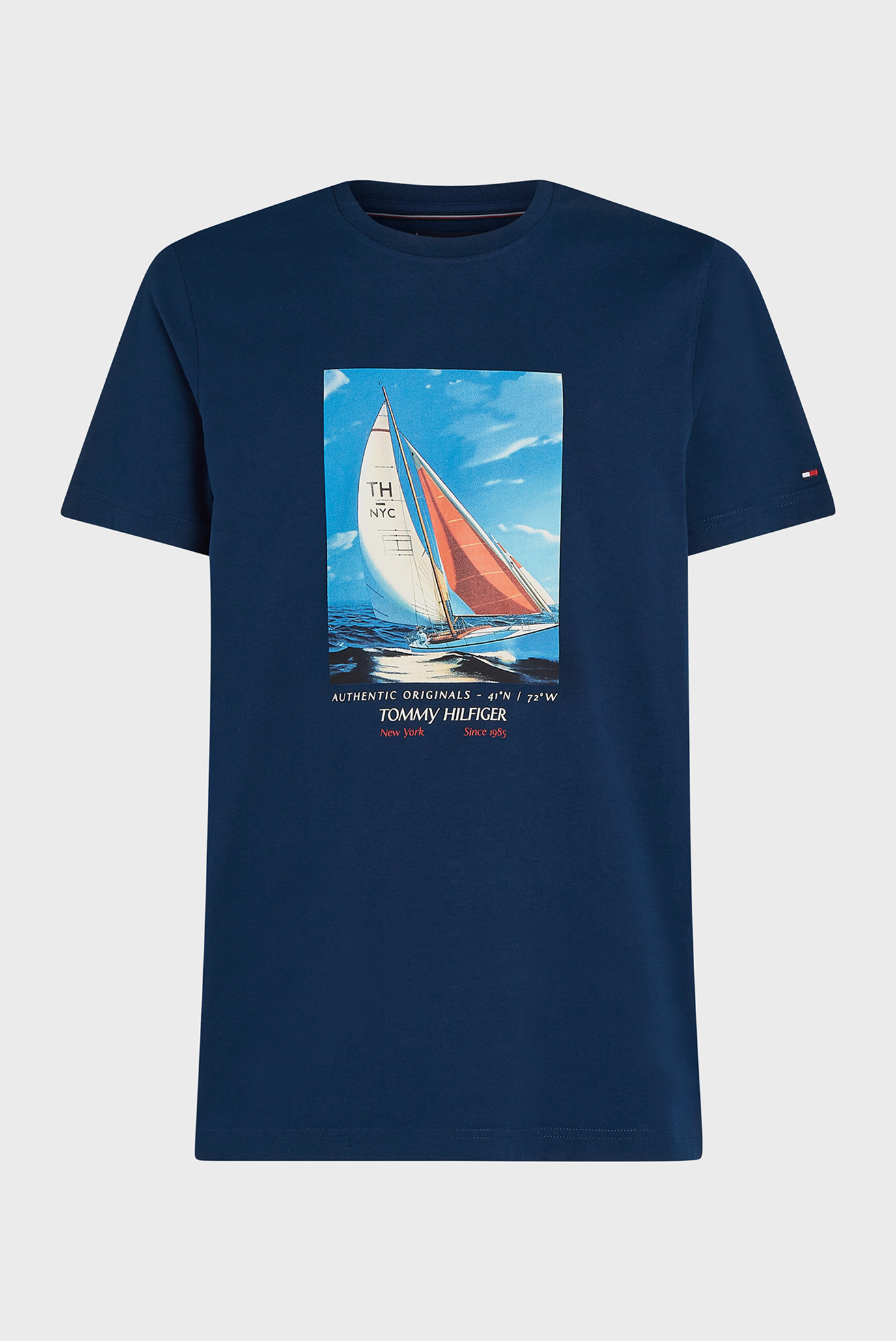 Мужская темно-синяя футболка COLOR PHOTO 5