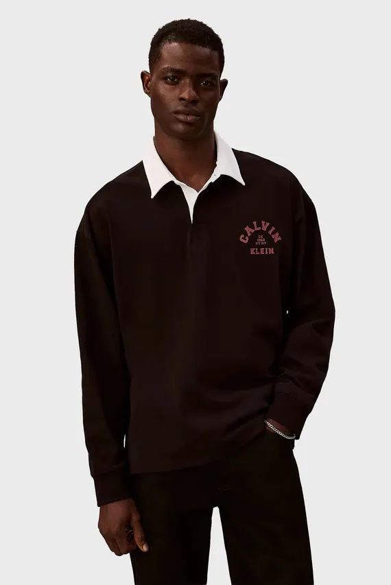 Поло с длинным рукавом COMPACT RUGBY LS POLO Calvin Klein Jeans
