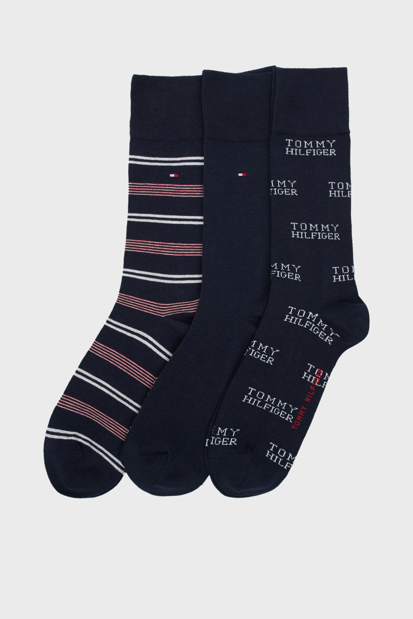 Набор носков TH MEN SOCK 3P GIFTBOX TOMMY STRIPETommy Hilfiger Набор носков TH MEN SOCK 3P GIFTBOX TOMMY STRIPE 2