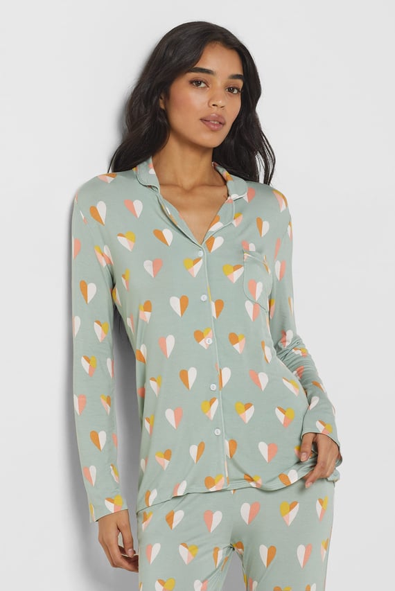 Ночная рубашка PAOLAM - CHEMISE - VERT NIL Etam