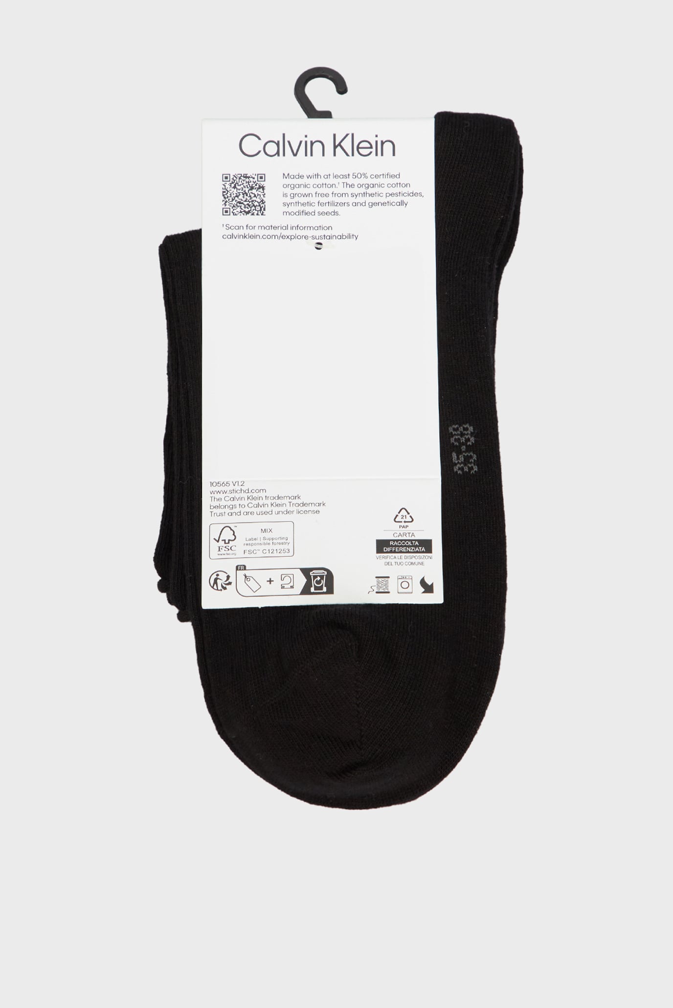 Носки CK WOMEN SHORT SOCK 2P ROLL TOP 3