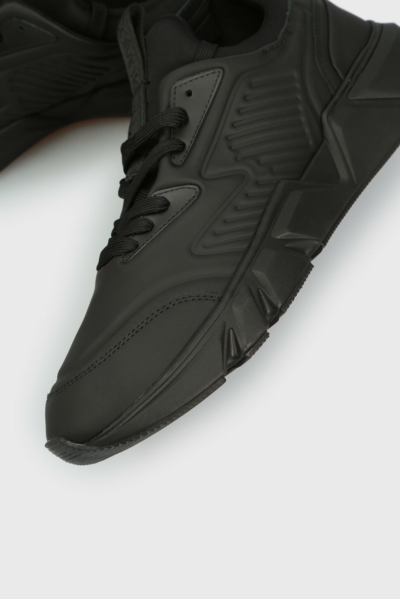 Мужские черные кожаные кроссовки LOW TOP LACE UP 5